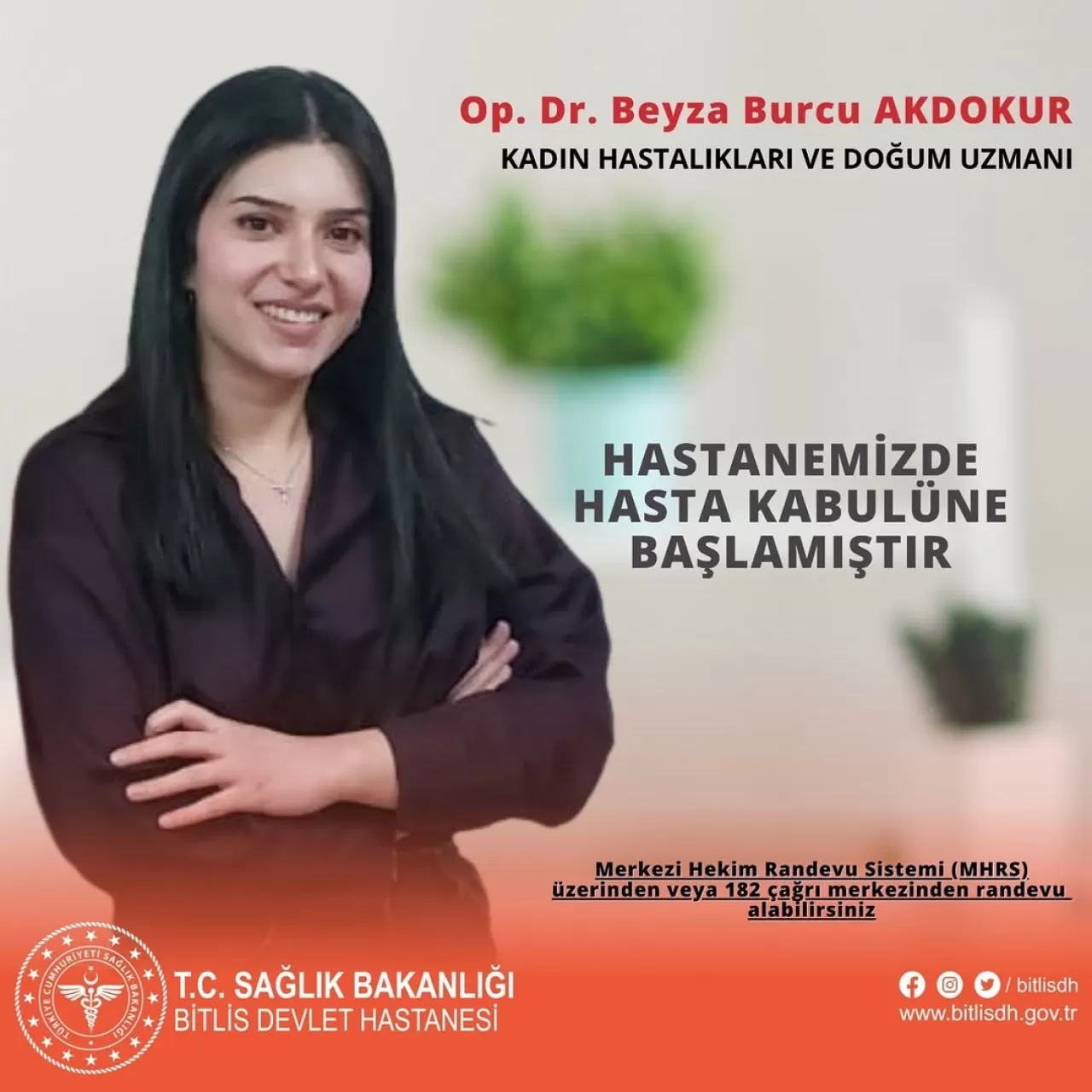 Bitlis'e Yeni Kadın Hastalıkları ve Doğum Uzmanı Atandı