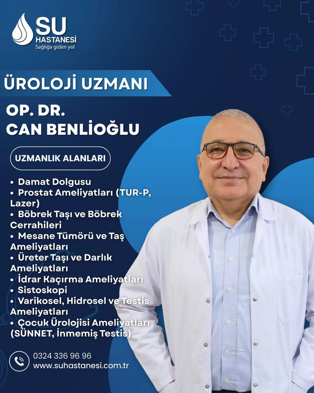 Op. Dr. Can Benlioğlu, Özel Mersin Su Hastanesi'nde Hasta Kabulüne Başladı
