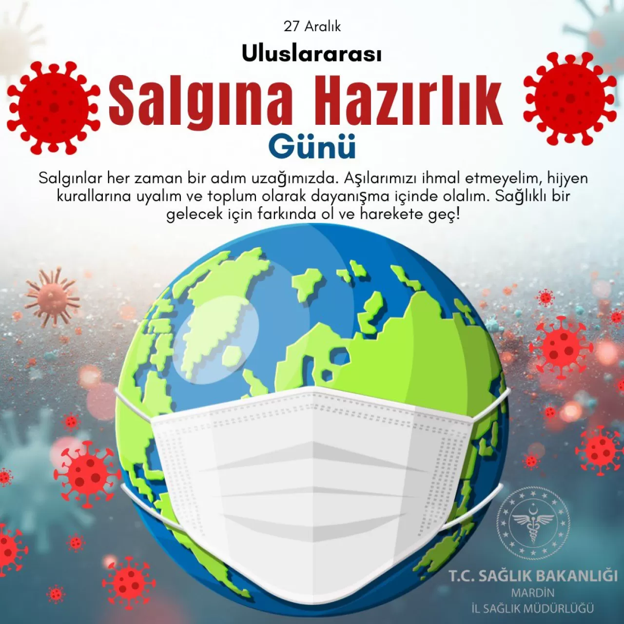 Mardin Ağız ve Diş Sağlığı Merkezi'nde Uluslararası Salgın Hazırlık Günü Etkinliği