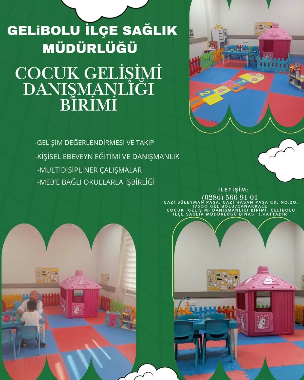 Gelibolu'da Çocuk Gelişimi Danışmanlığı Birimi Açıldı