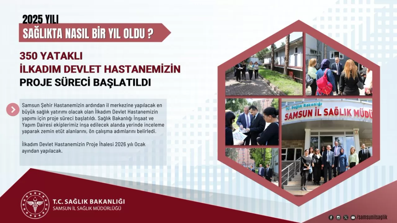 Samsun'da Sağlık Yatırımları Hız Kazanıyor: İlkadım Devlet Hastanesi Proje Süreci Başladı