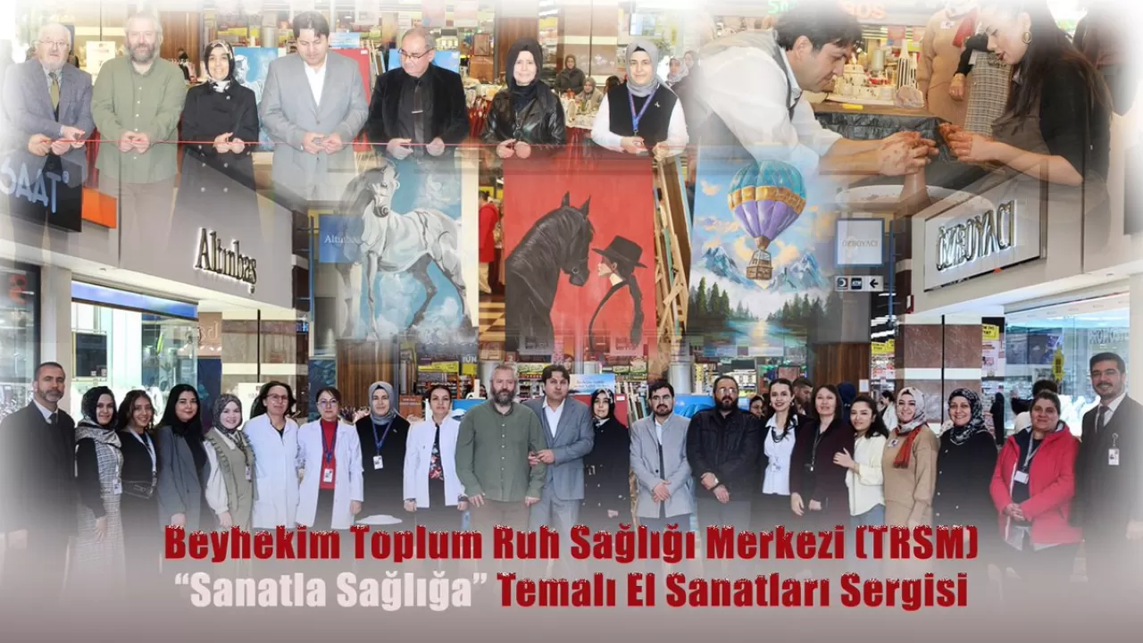 Konya'da Ruh Sağlığı Merkezi Hastalarının El Emeği Eserleri Sergilendi
