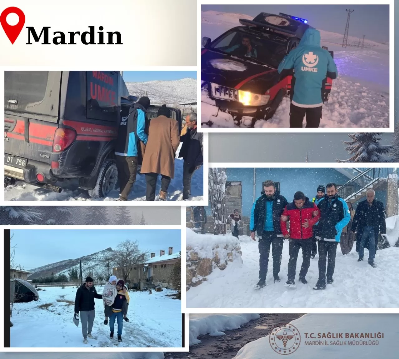 Mardin'de Kış Şartlarında Kesintisiz Sağlık Hizmeti