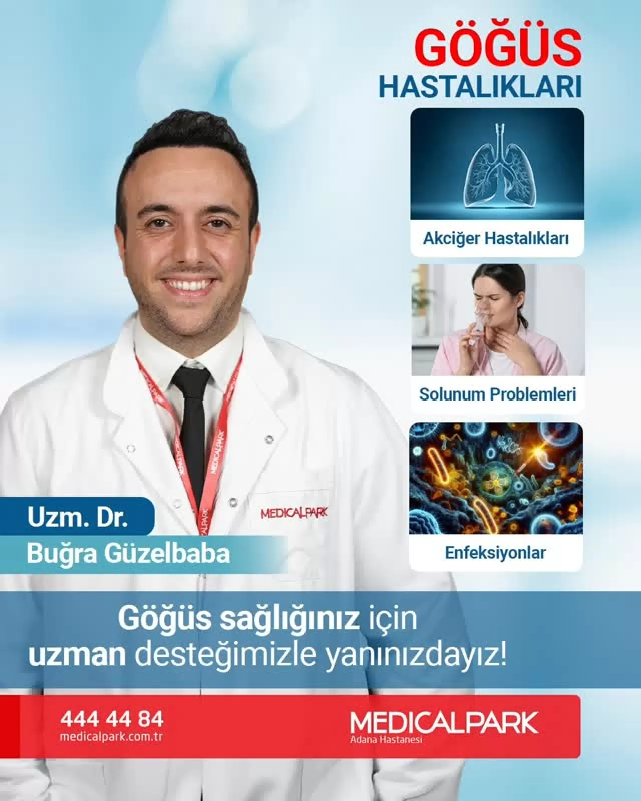 Medical Park Adana Hastanesi'nden Akciğer Sağlığına Dair Önemli Destek