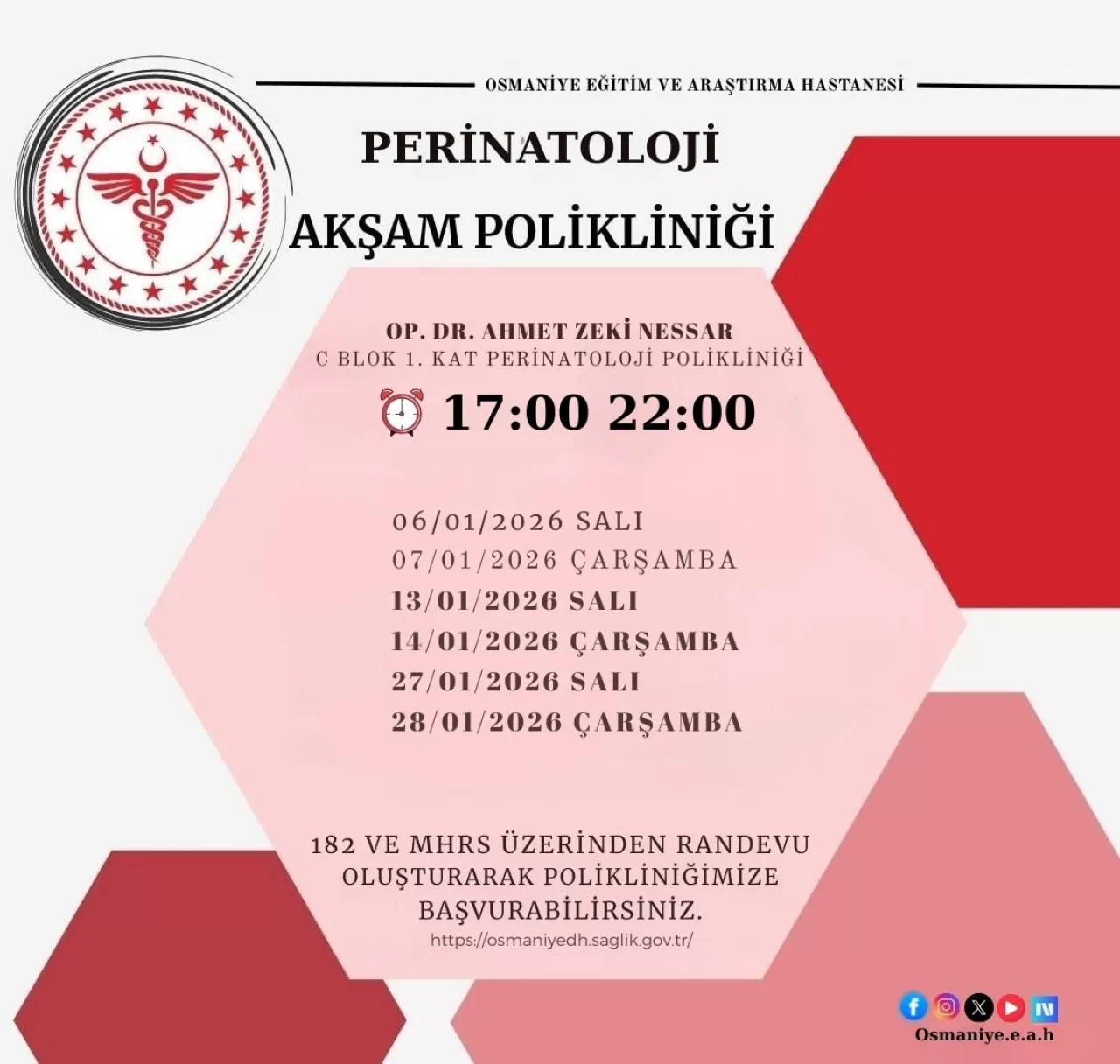 Osmaniye'de Mesai Saatleri Dışında Poliklinik Hizmeti Başladı