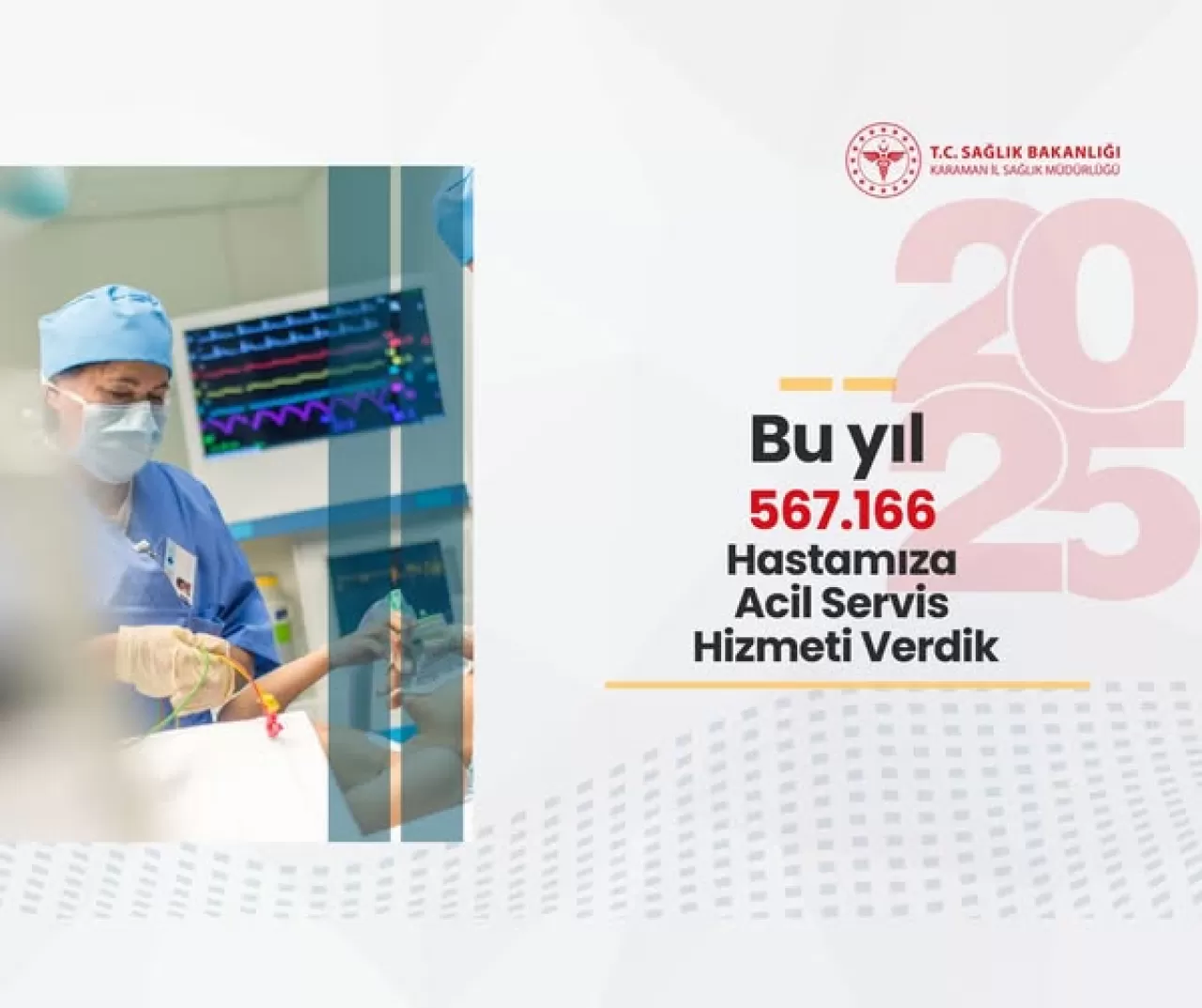 Karaman'da Acil Sağlık Hizmetlerinde Rekor Rakam: 567 Bin 166 Vaka