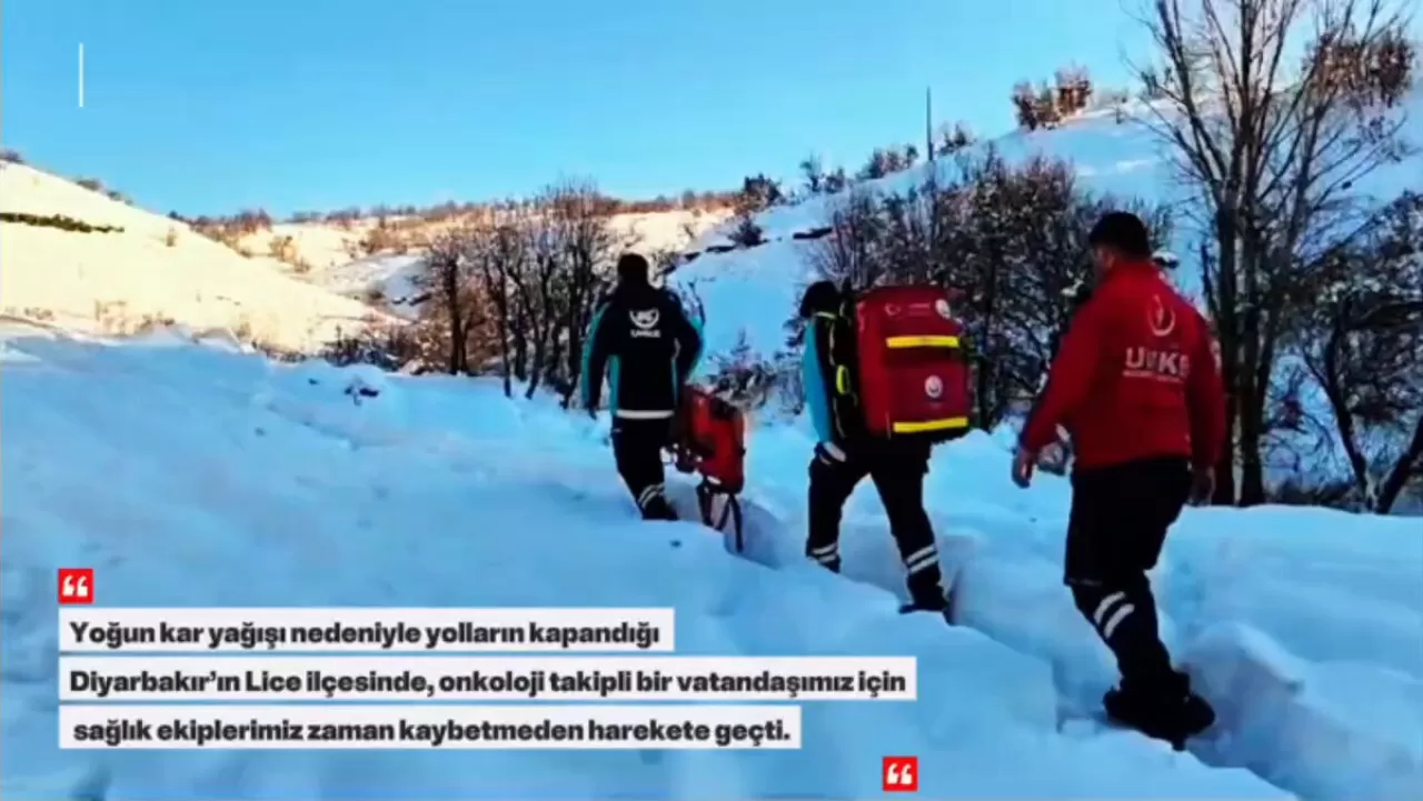 Diyarbakır'da Zorlu Koşullarda Askere Helikopter ile Hasta Nakli