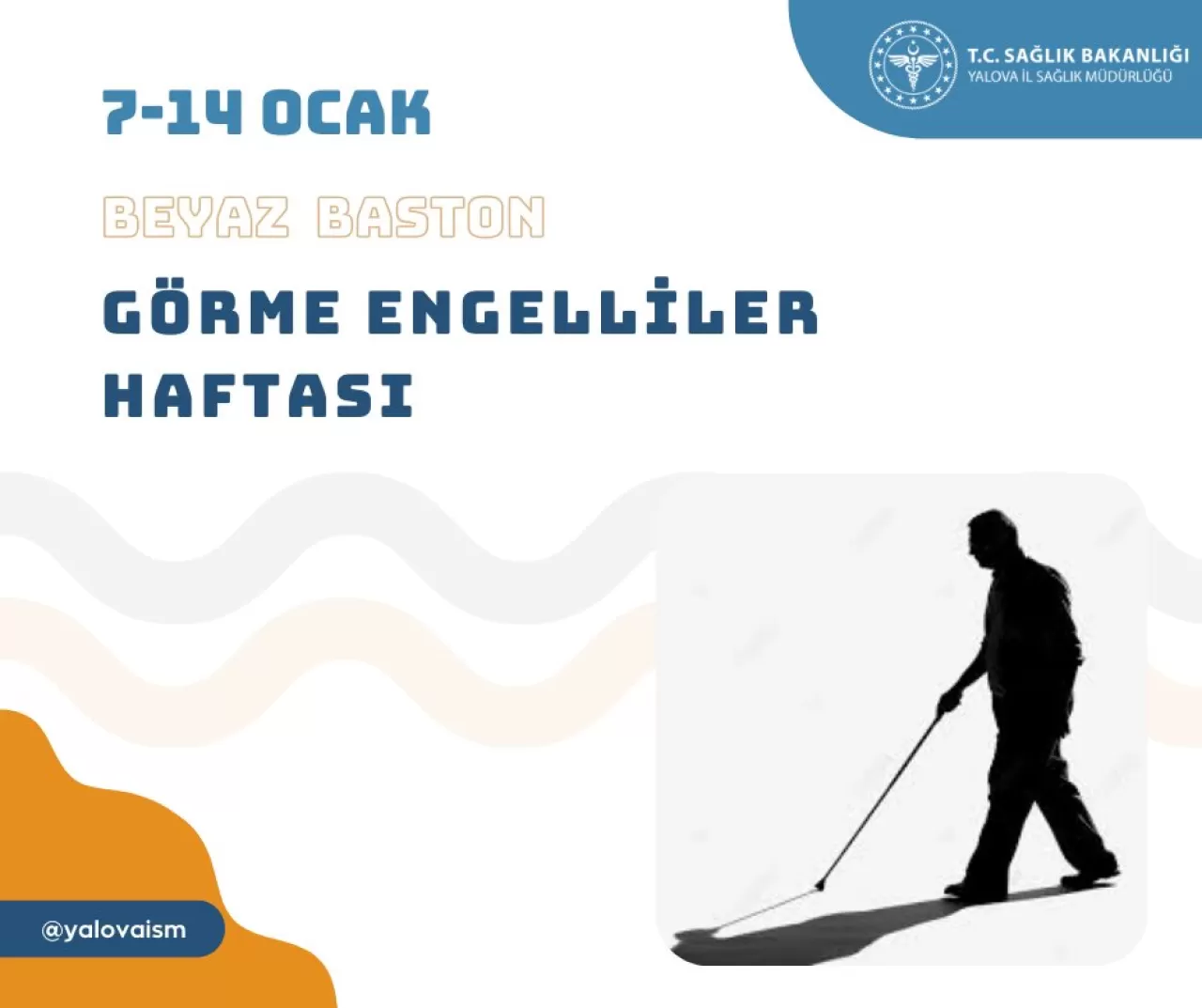 Yalova'da Beyaz Baston Görme Engelliler Haftası Etkinlikleri Düzenlendi