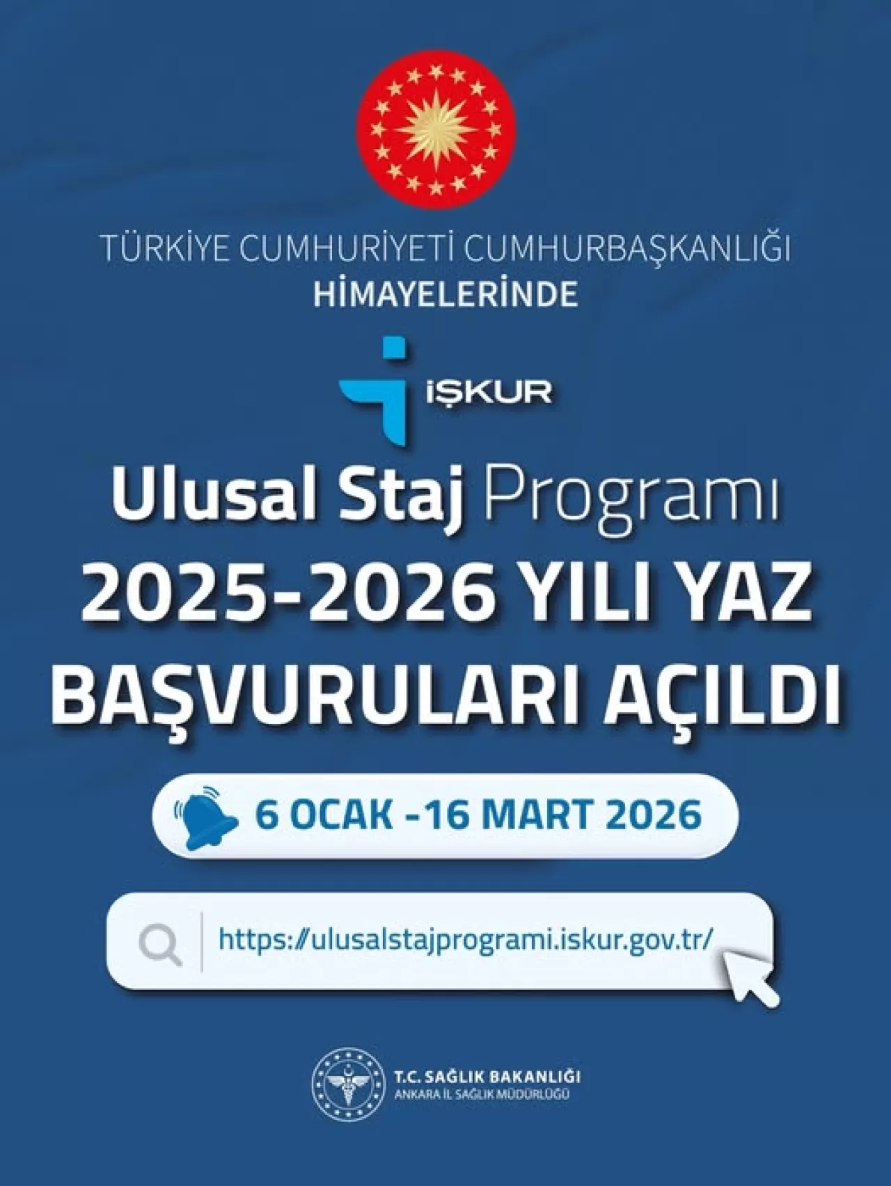 Ankara Sağlık Tesislerinde 2025-2026 Yaz Stajı Başvuruları Başlıyor