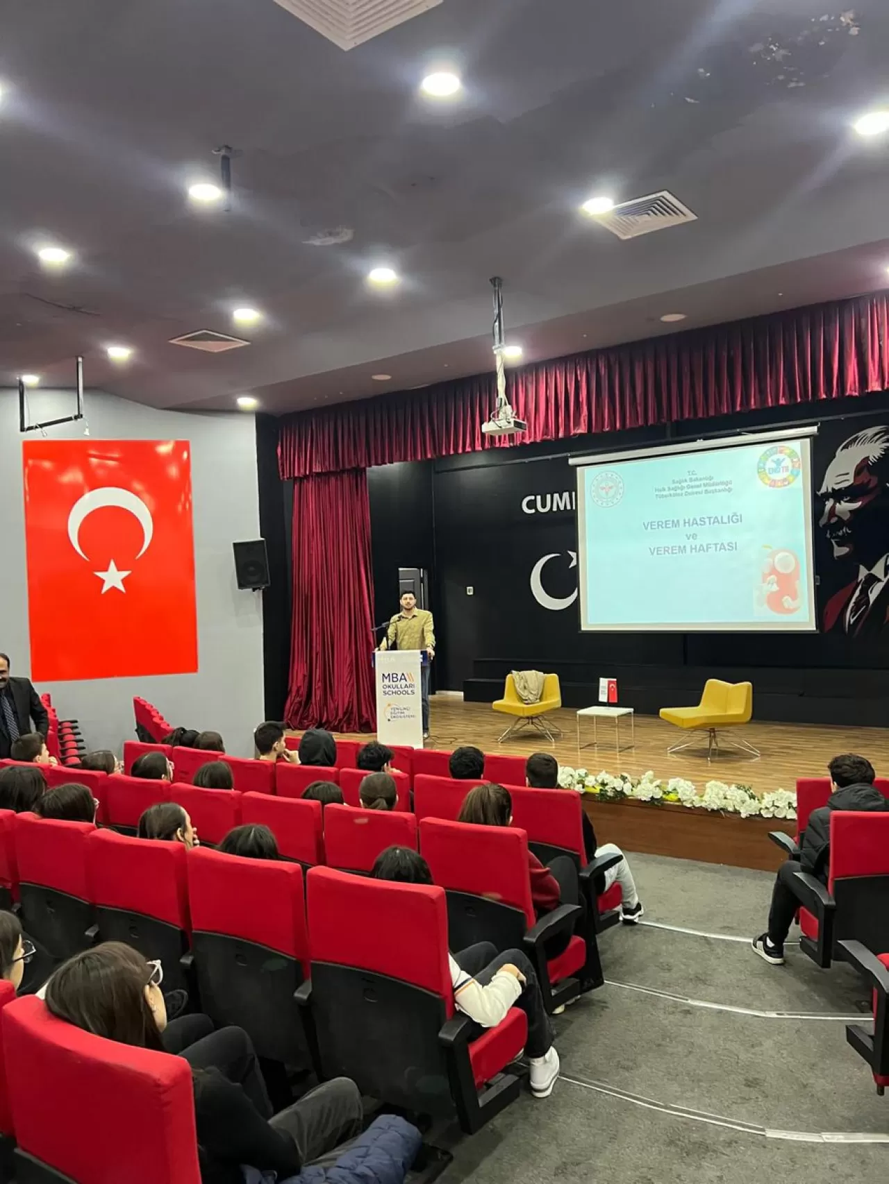 Gaziantep'te Öğrencilere Verem Eğitimi Verildi