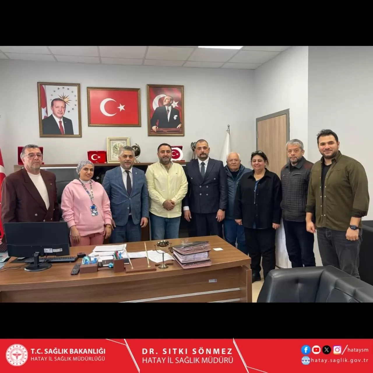 MHP Hatay İl Başkanı Metin Taşçı, Hastane Başhekimi'ne Hayırlı Olsun Ziyaretinde Bulundu