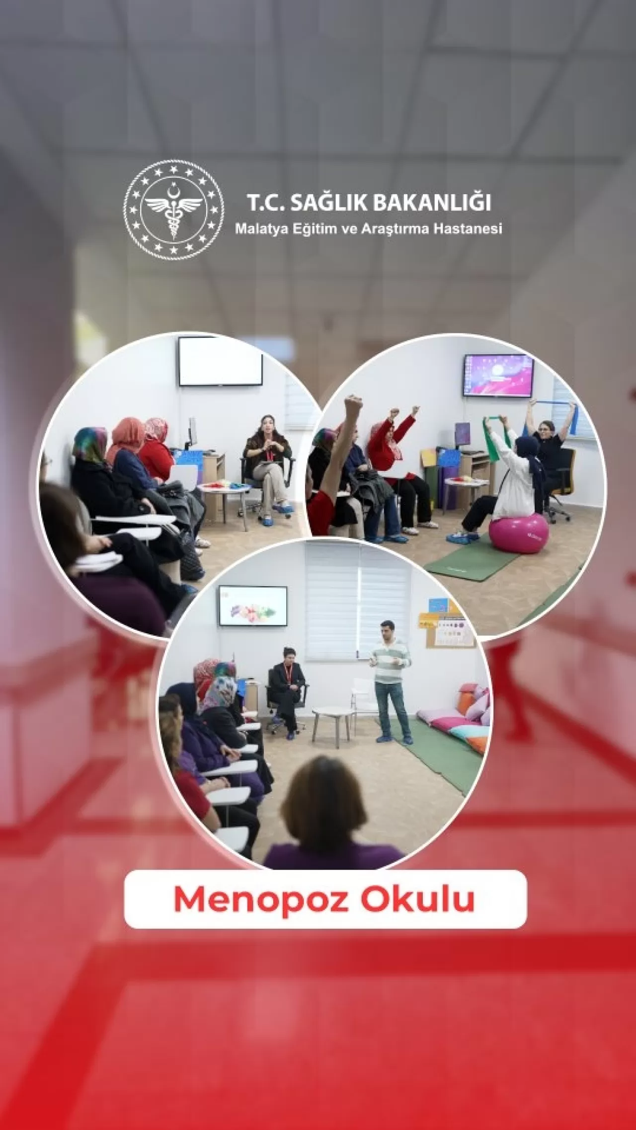 Malatya'da Kadınlar İçin Ücretsiz Menopoz Okulu Hizmette