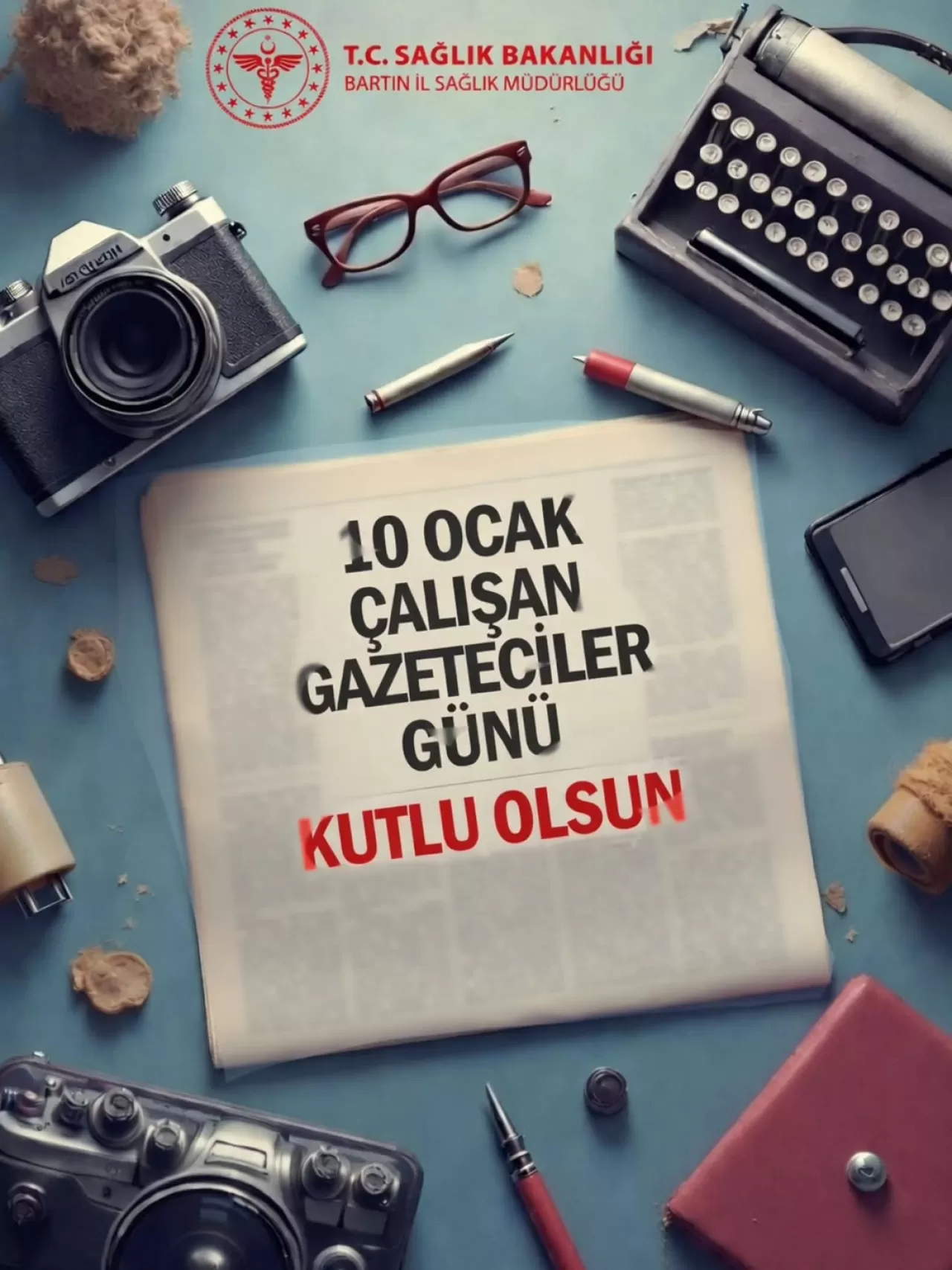 Bartın'da 10 Ocak Çalışan Gazeteciler Günü Kutlandı