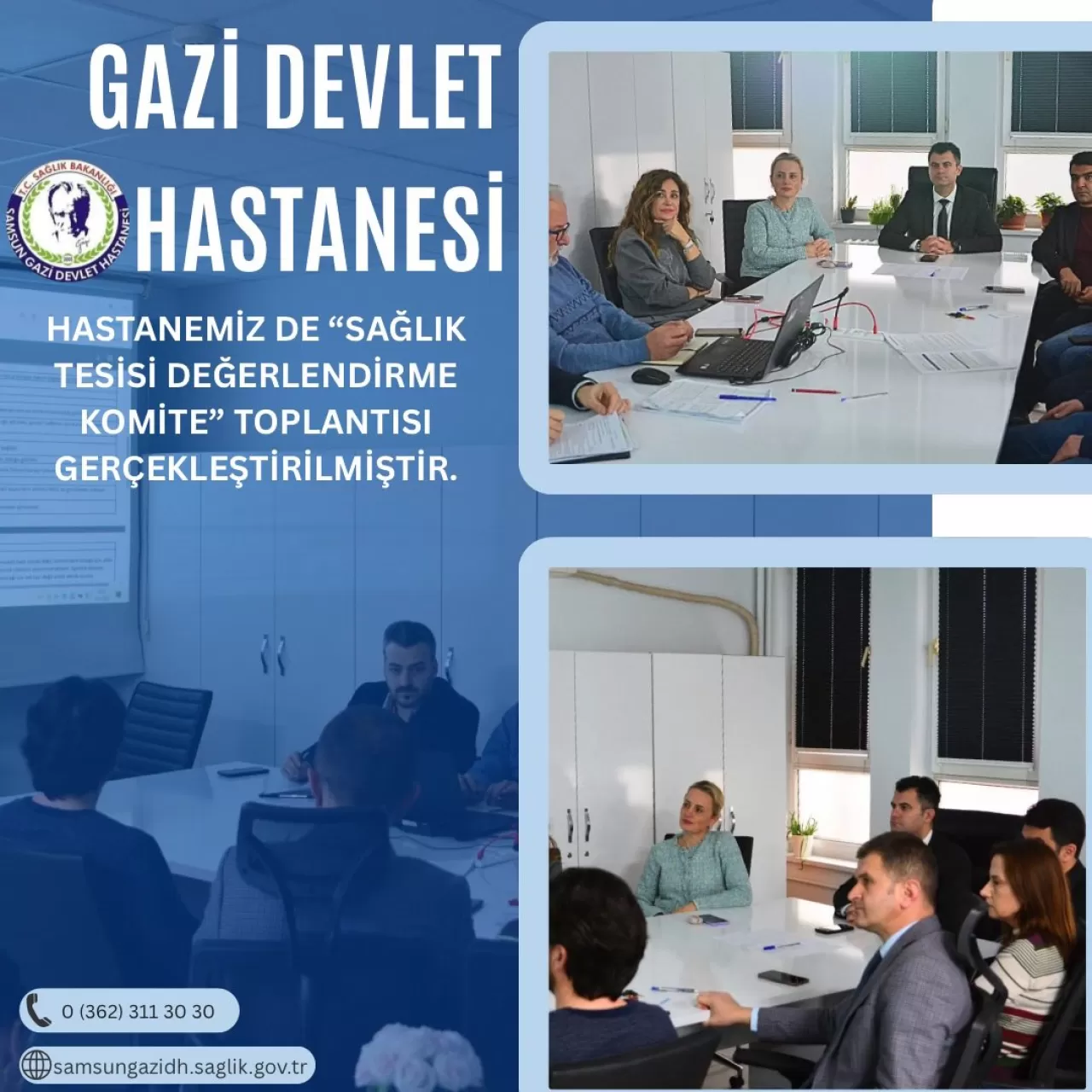 Samsun Gazi Devlet Hastanesi'nde Sağlık Değerlendirme Toplantısı Yapıldı