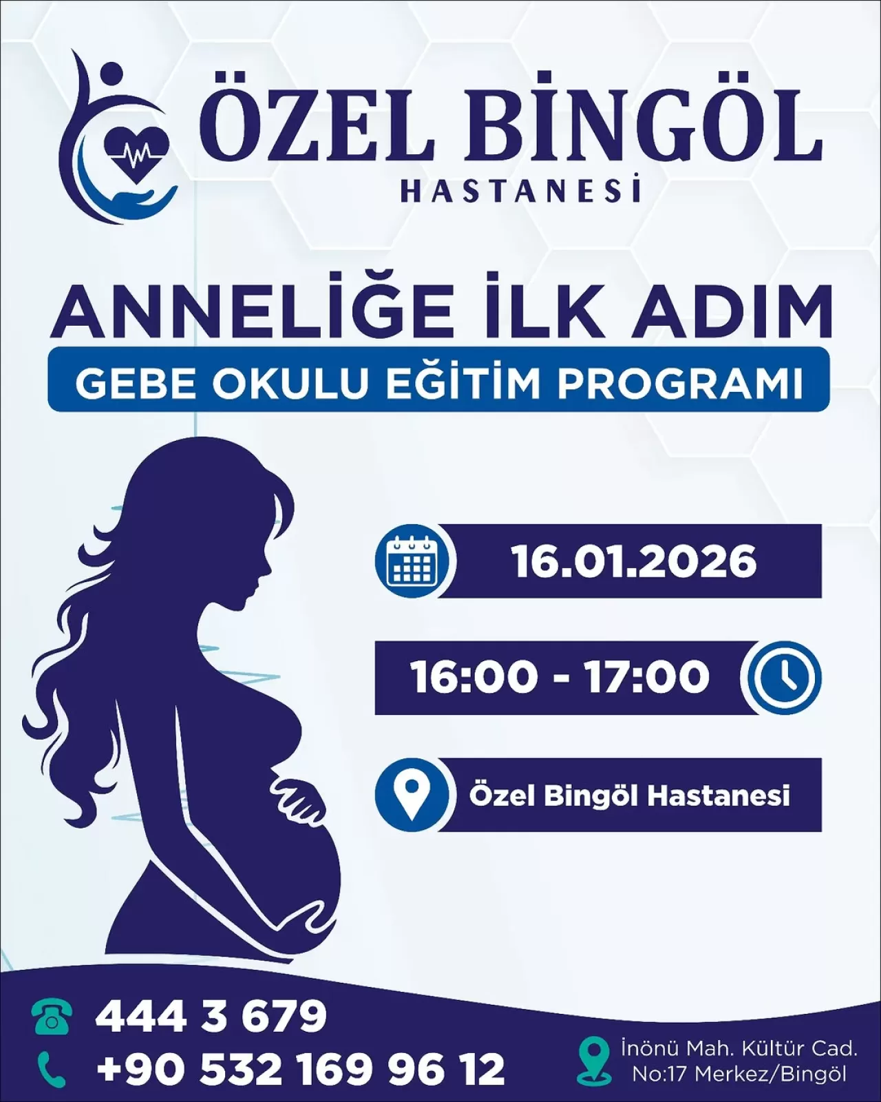 Özel Bingöl Hastanesi'nde Anne Adaylarına Yönelik Ücretsiz Eğitim