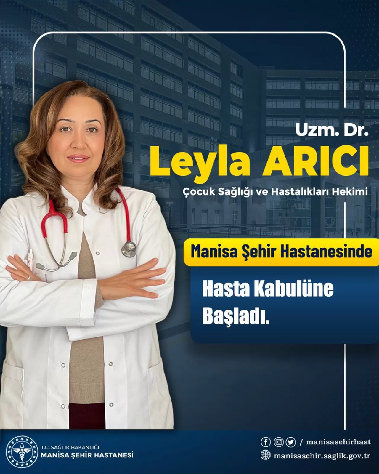 Manisa Şehir Hastanesi'ne Yeni Doktor Ataması