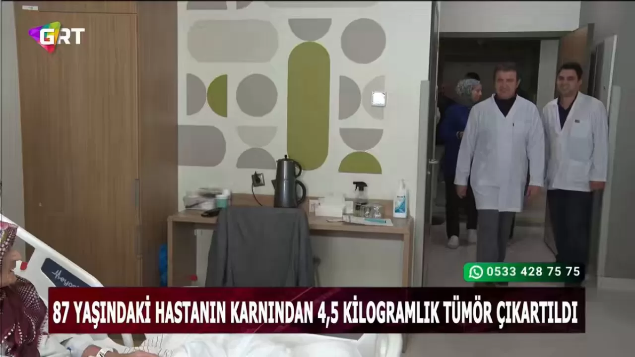 Gaziantep'te Gerçekleştirilen Nadir Ameliyatla 87 Yaşındaki Hastadan 4.5 Kiloluk Tümör Alındı