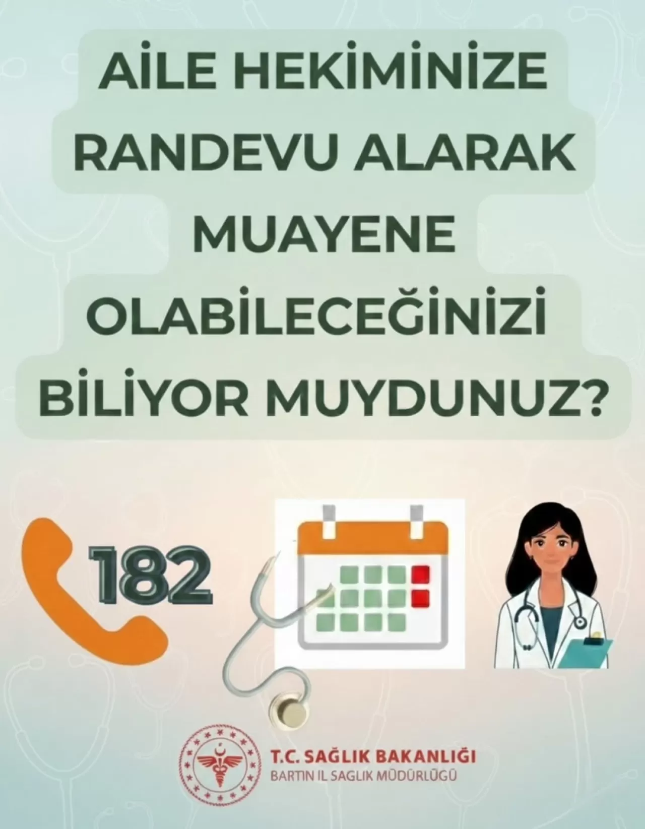 Bartın'da Aile Hekimi Randevuları MHRS Üzerinden Kolayca Alınabiliyor