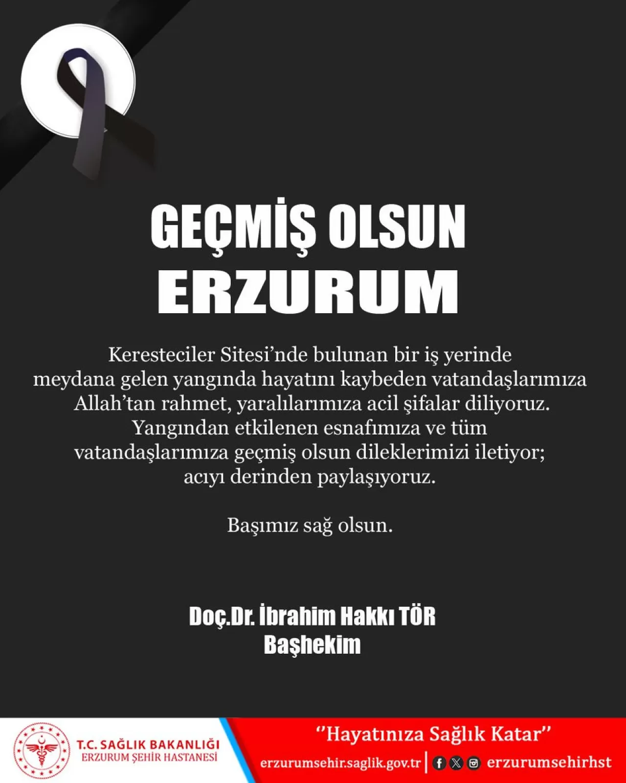 Erzurum'da İş Yeri Yangını: Can Kaybı ve Yaralılar
