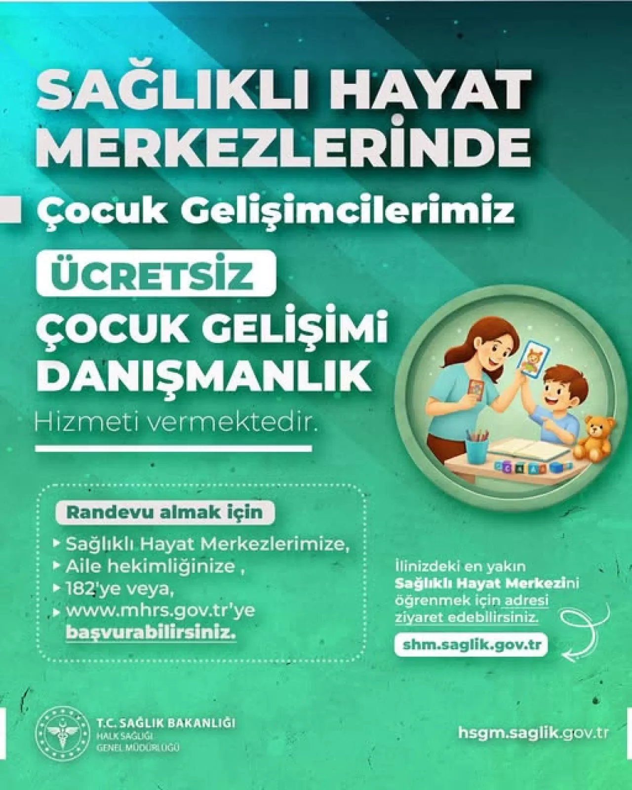 Amasya'da Çocuk Gelişimi İçin Ücretsiz Danışmanlık Hizmeti