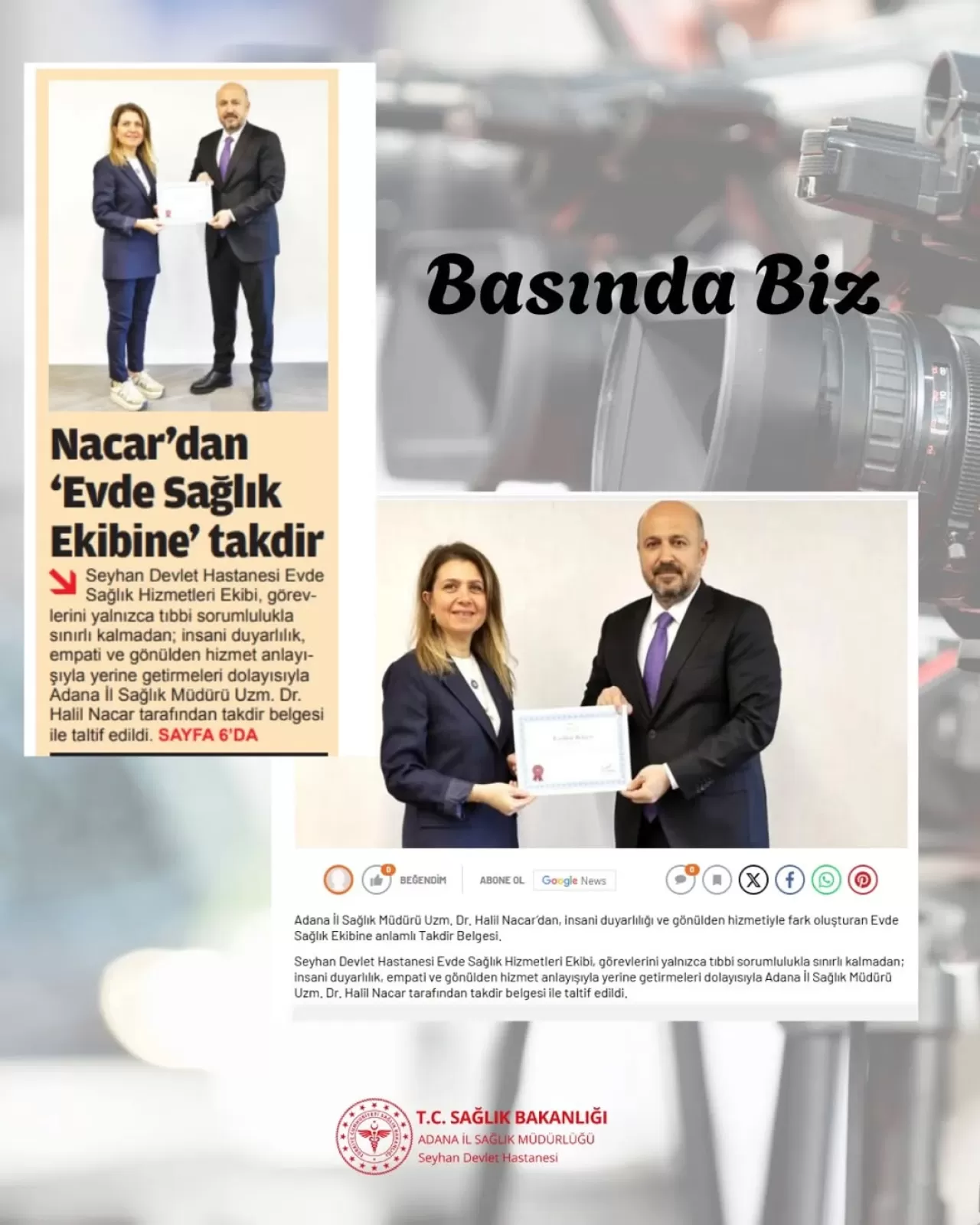 Seyhan Devlet Hastanesi'nde Sağlık Hizmetleri ve Yenilikçi Uygulamalar