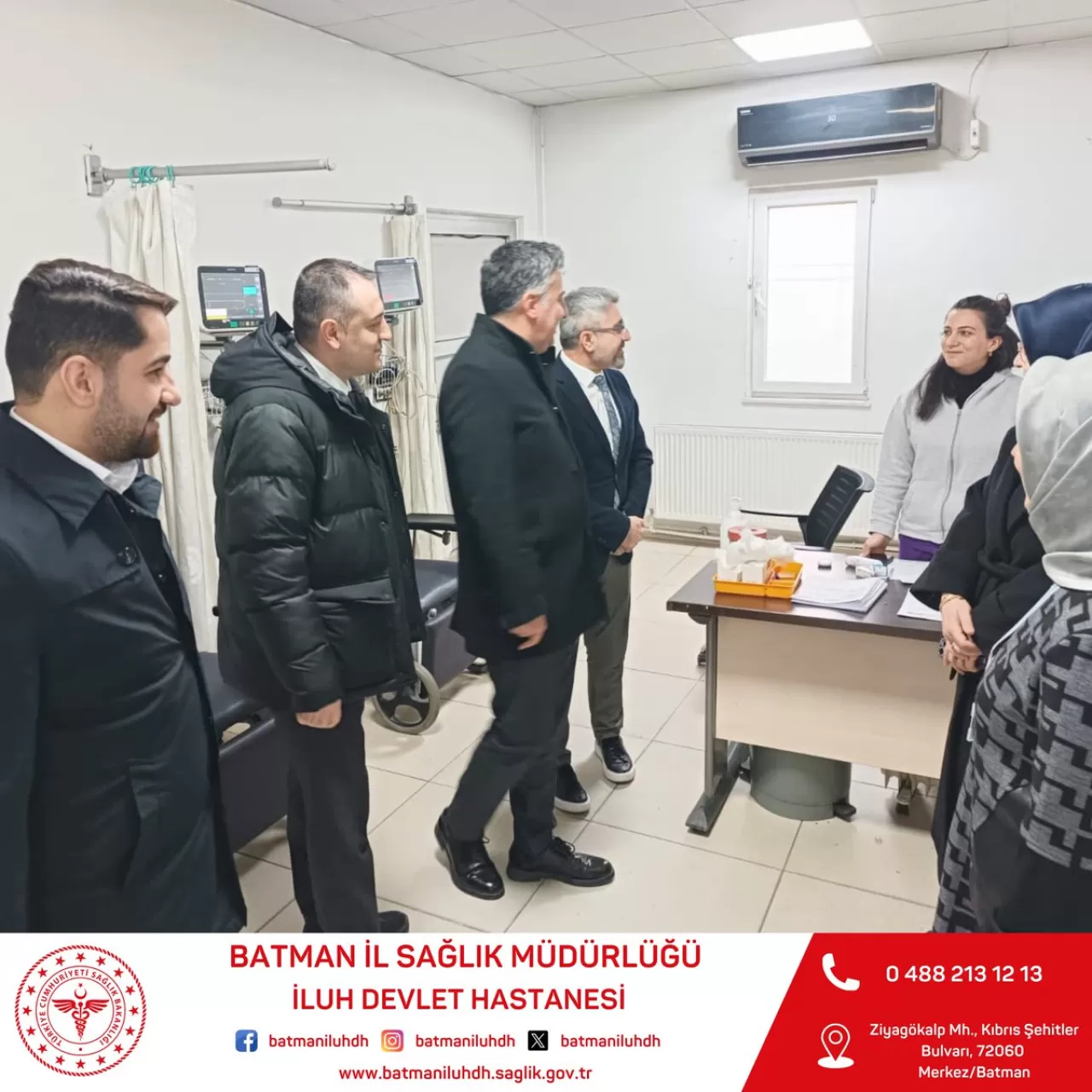 Batman İluh Devlet Hastanesi'nde Sağlık Çalışanları ile Değerlendirme Toplantısı