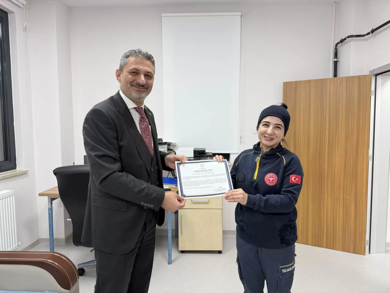 Tunceli Acil Sağlık Hizmetleri İstasyonu Ziyareti - Teşekkür Belgeleri Takdim Edildi