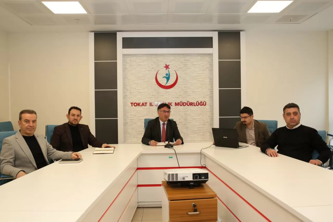 Tokat'ta Sağlık Yöneticileri Dijital Ortamda Değerlendirme Toplantısı Yaptı