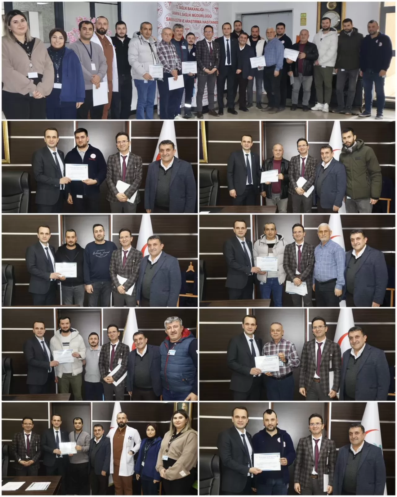 Sakarya Üniversitesi Eğitim ve Araştırma Hastanesi'nde Teknik Personel Özverili Çalışmalarından Dolayı Ödüllendirildi