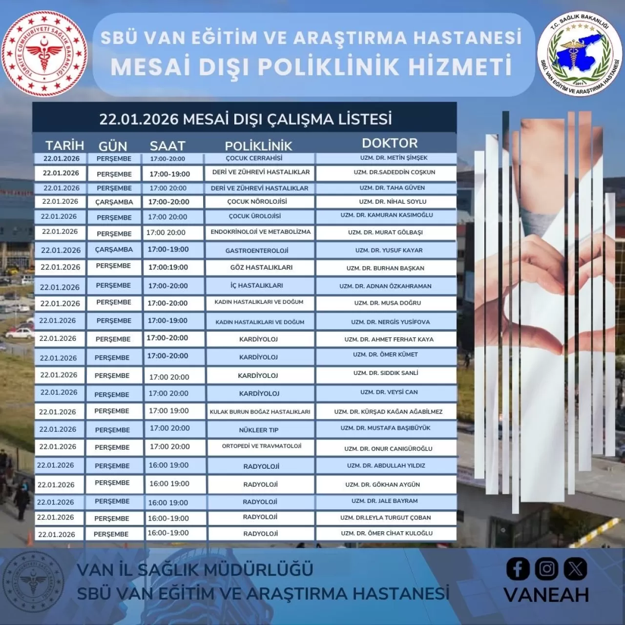 Van'da Sağlık Hizmetleri Dijitalleşiyor: SBÜ Van Eğitim ve Araştırma Hastanesi'nden Randevu Kolaylığı