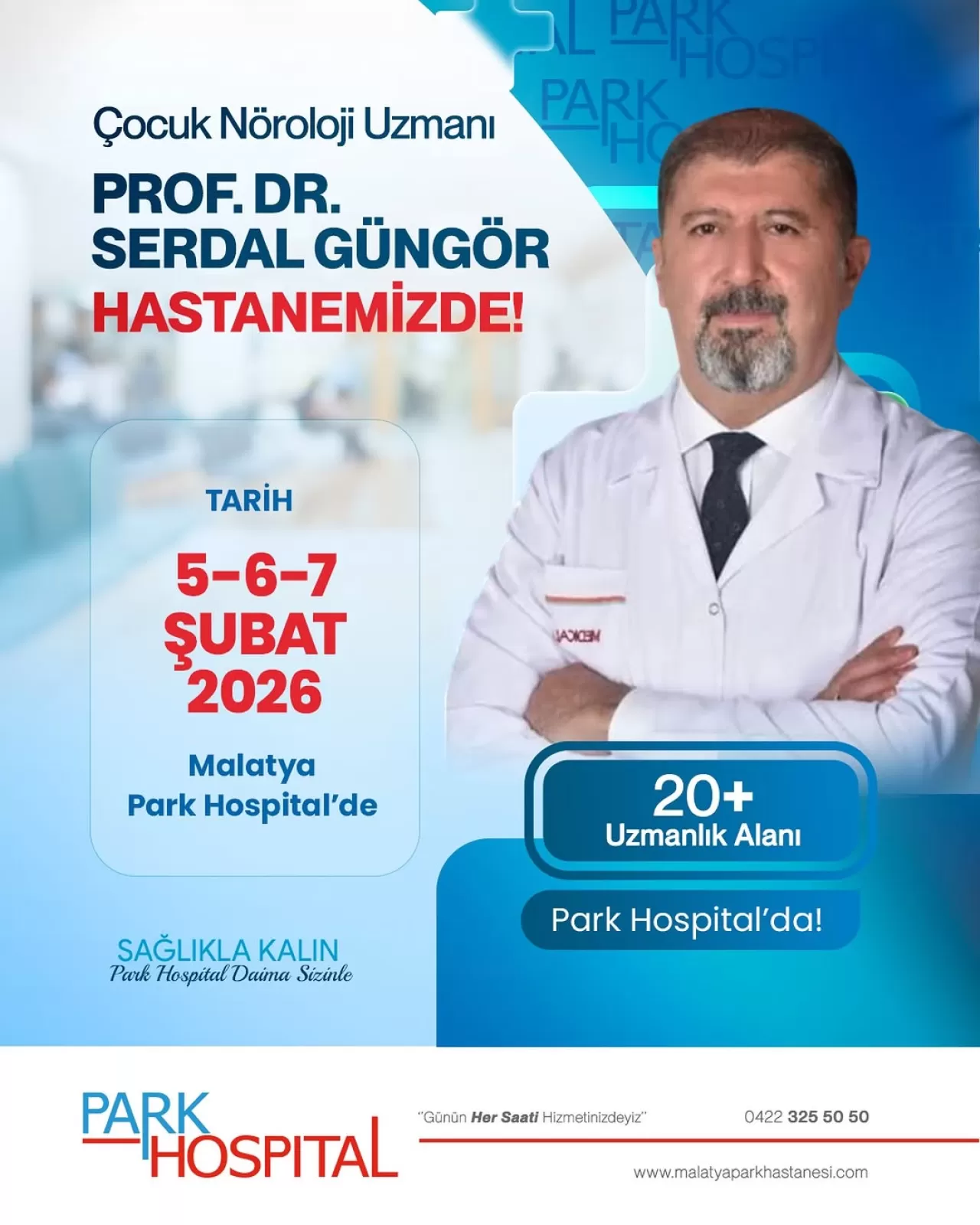 Prof. Dr. Serdal Güngör, Malatya'daki Hastanede Çocuk Nörolojisi Hizmeti Verecek