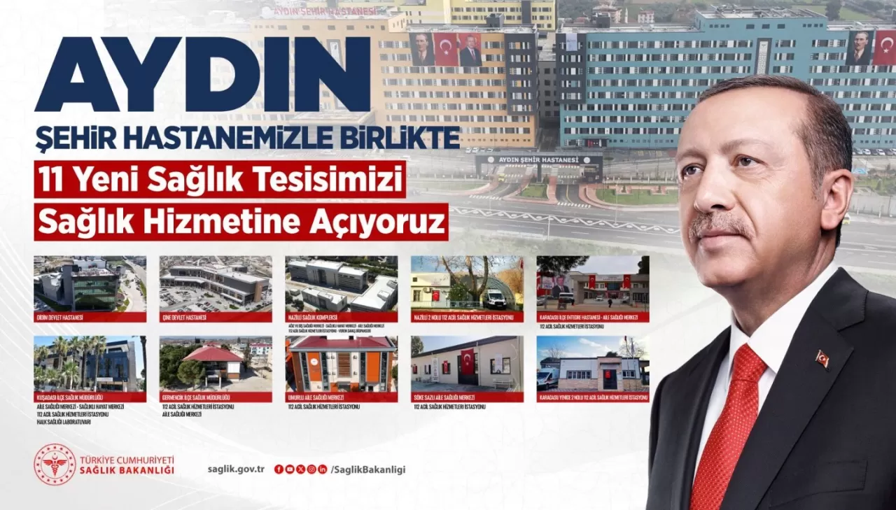 Aydın'a 1.300 Yataklı Yeni Şehir Hastanesi Hizmete Açıldı