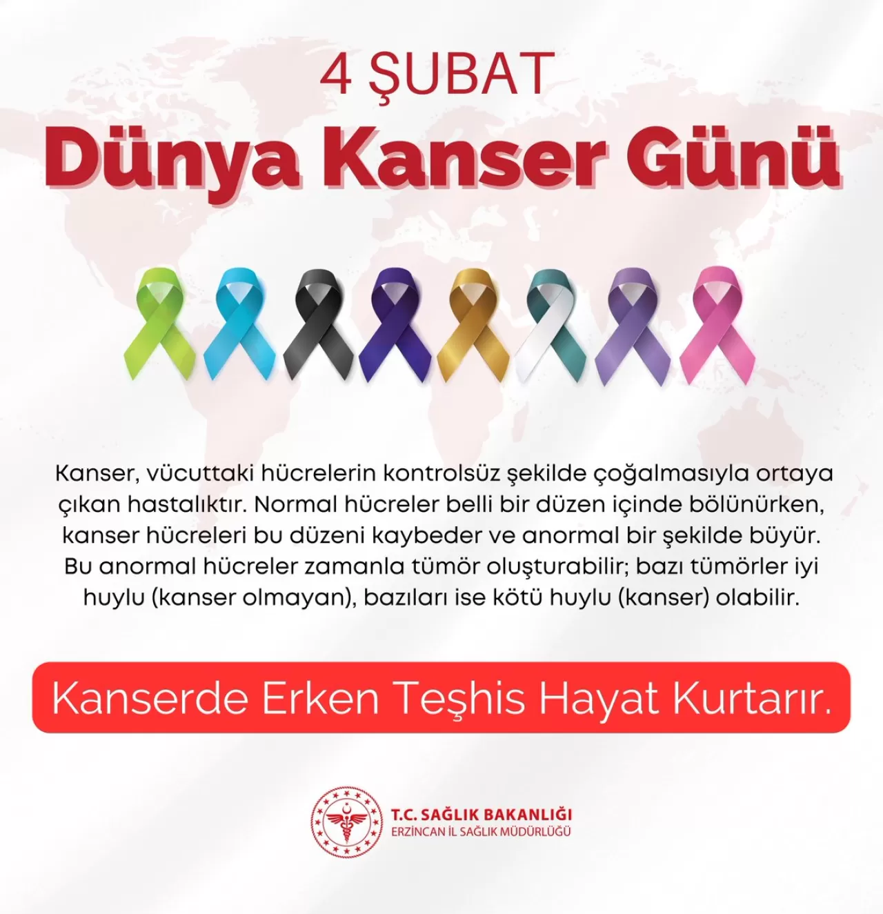 Erzincan'da Kanser Taramaları ile Erken Teşhisin Önemi Vurgulandı