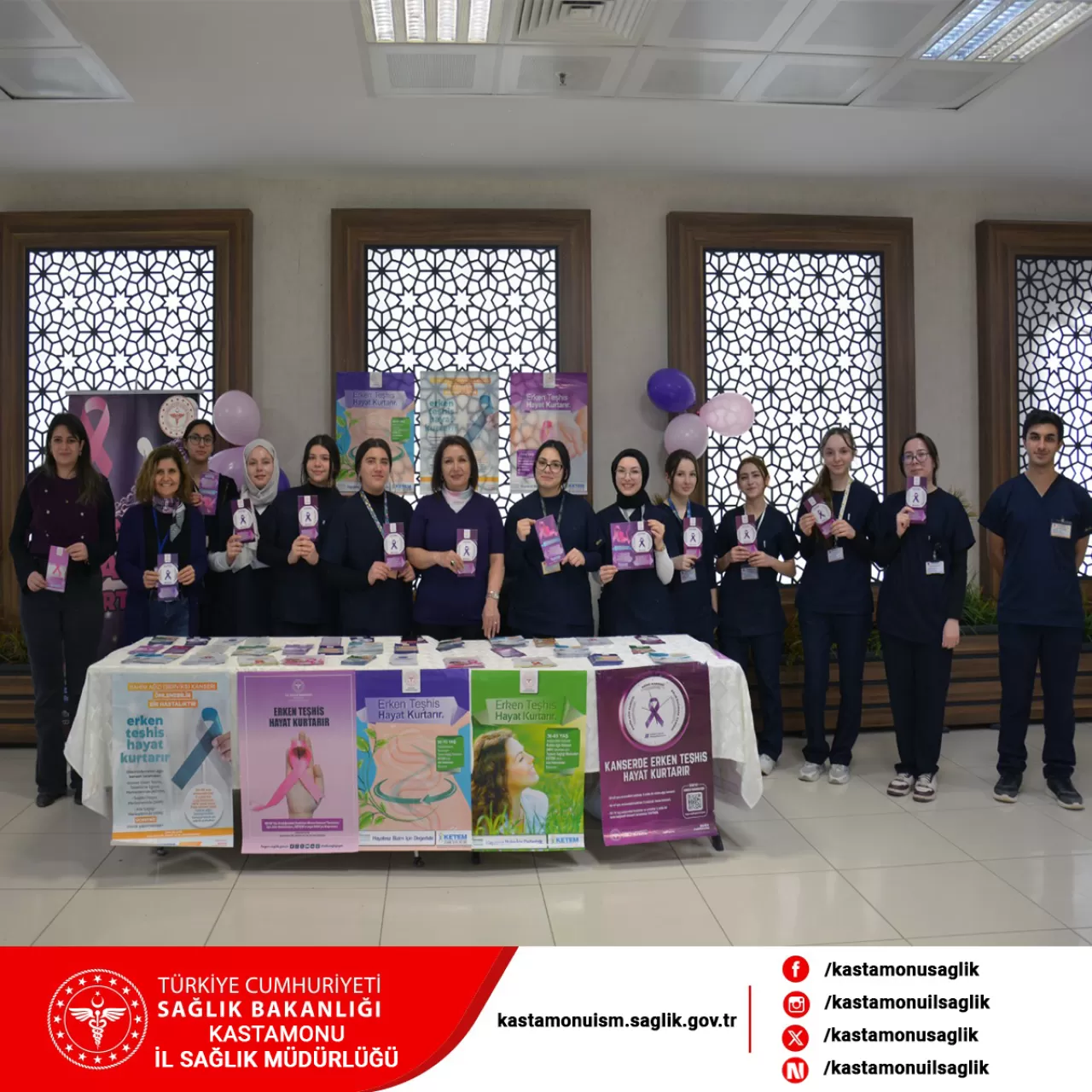 Kastamonu'da 4 Şubat Dünya Kanser Günü Farkındalık Etkinliği Düzenlendi