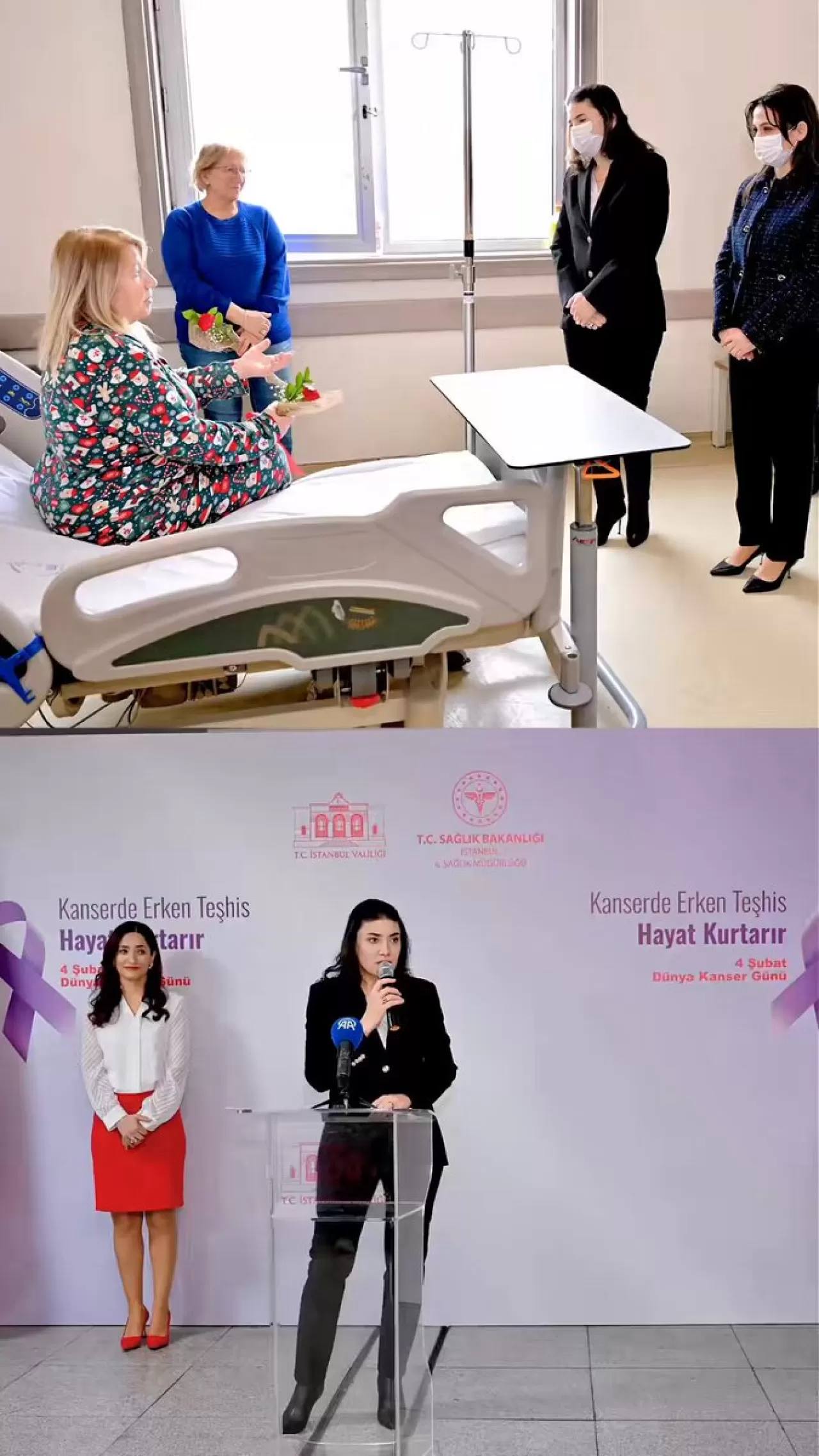 İstanbul'da 4 Şubat Dünya Kanser Günü'nde Farkındalık Etkinliği Düzenlendi
