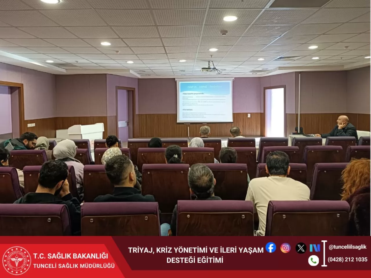 Tunceli'de Sağlık Çalışanlarına Acil Serviste Hayat Kurtarıcı Eğitim
