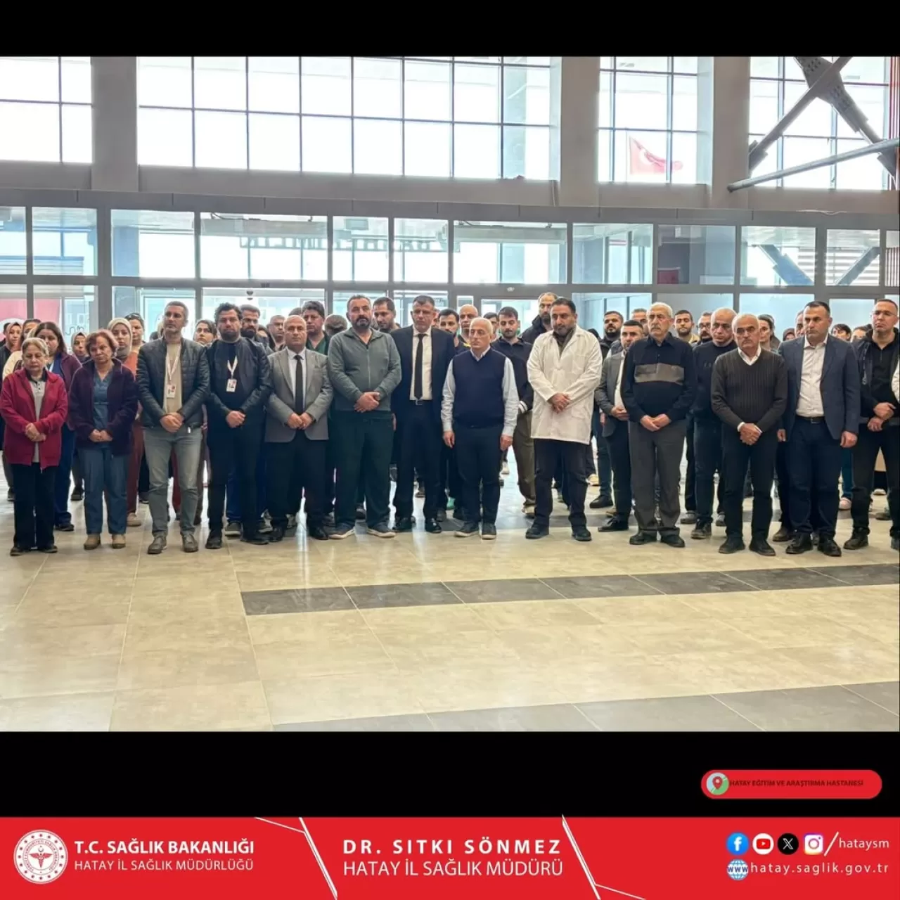 Hatay'da Depremde Kaybedilen Sağlık Çalışanları Anıldı