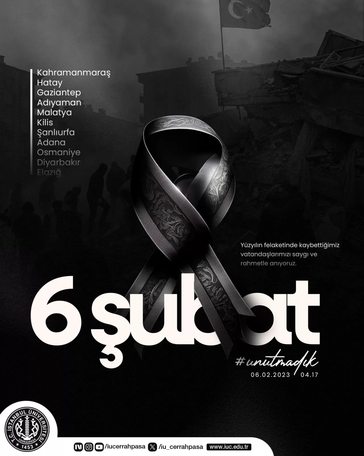 Kahramanmaraş Depremi'nin Birinci Yılında Anma Töreni