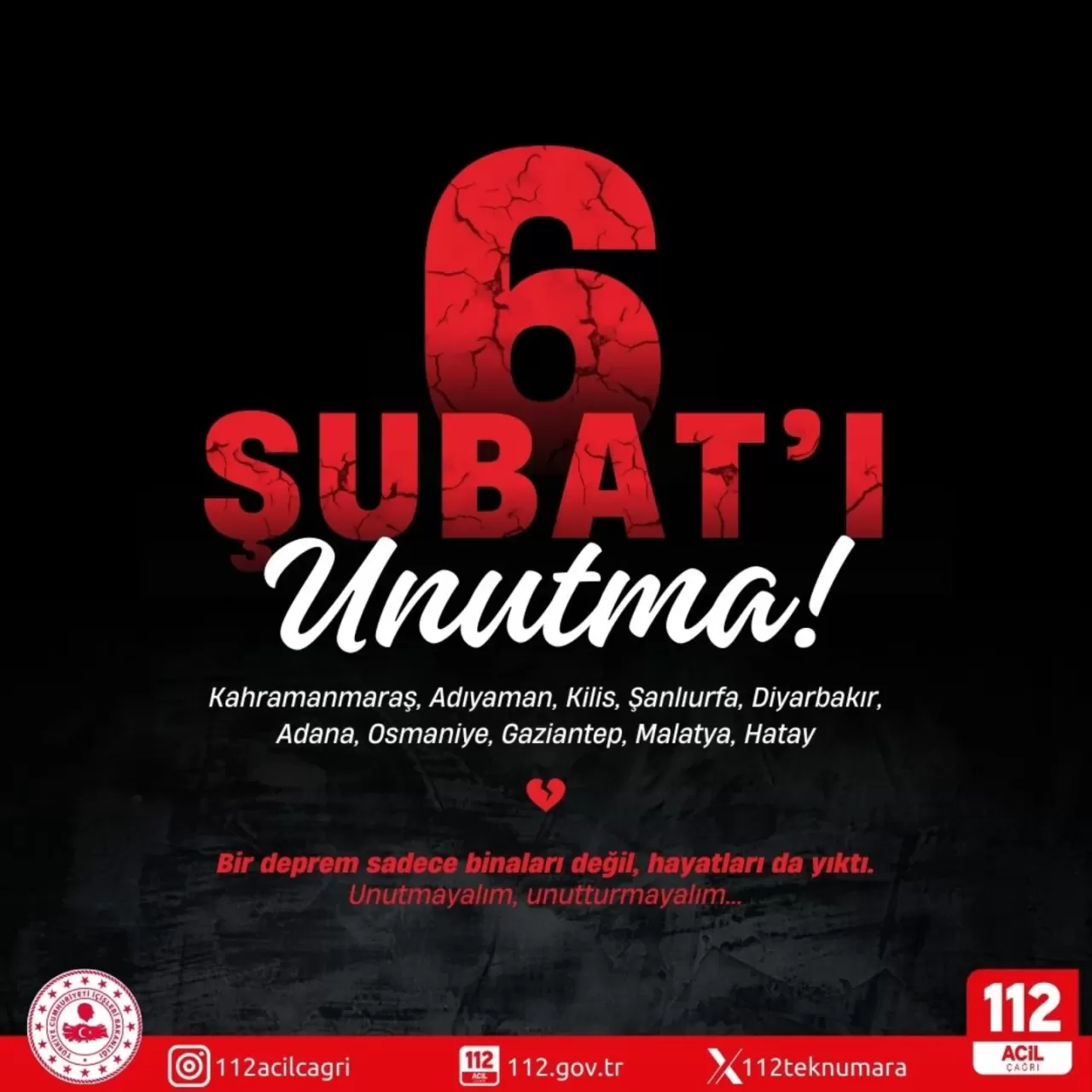 Kilis'te 6 Şubat Depremlerinde Hayatını Kaybedenler Anıldı