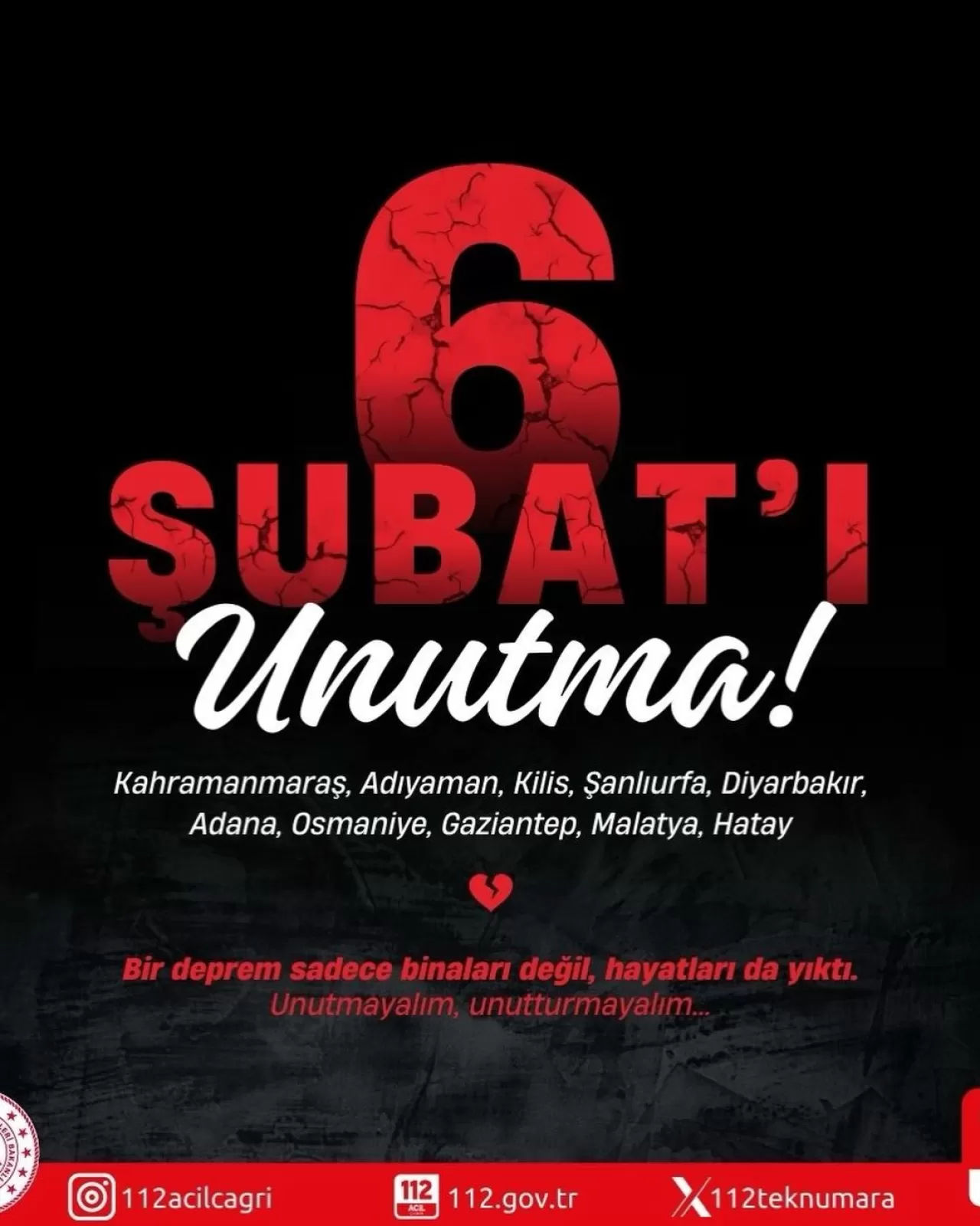 Bayburt 112 Acil Çağrı Merkezi Çalışanlarından 6 Şubat Depremleri Anması