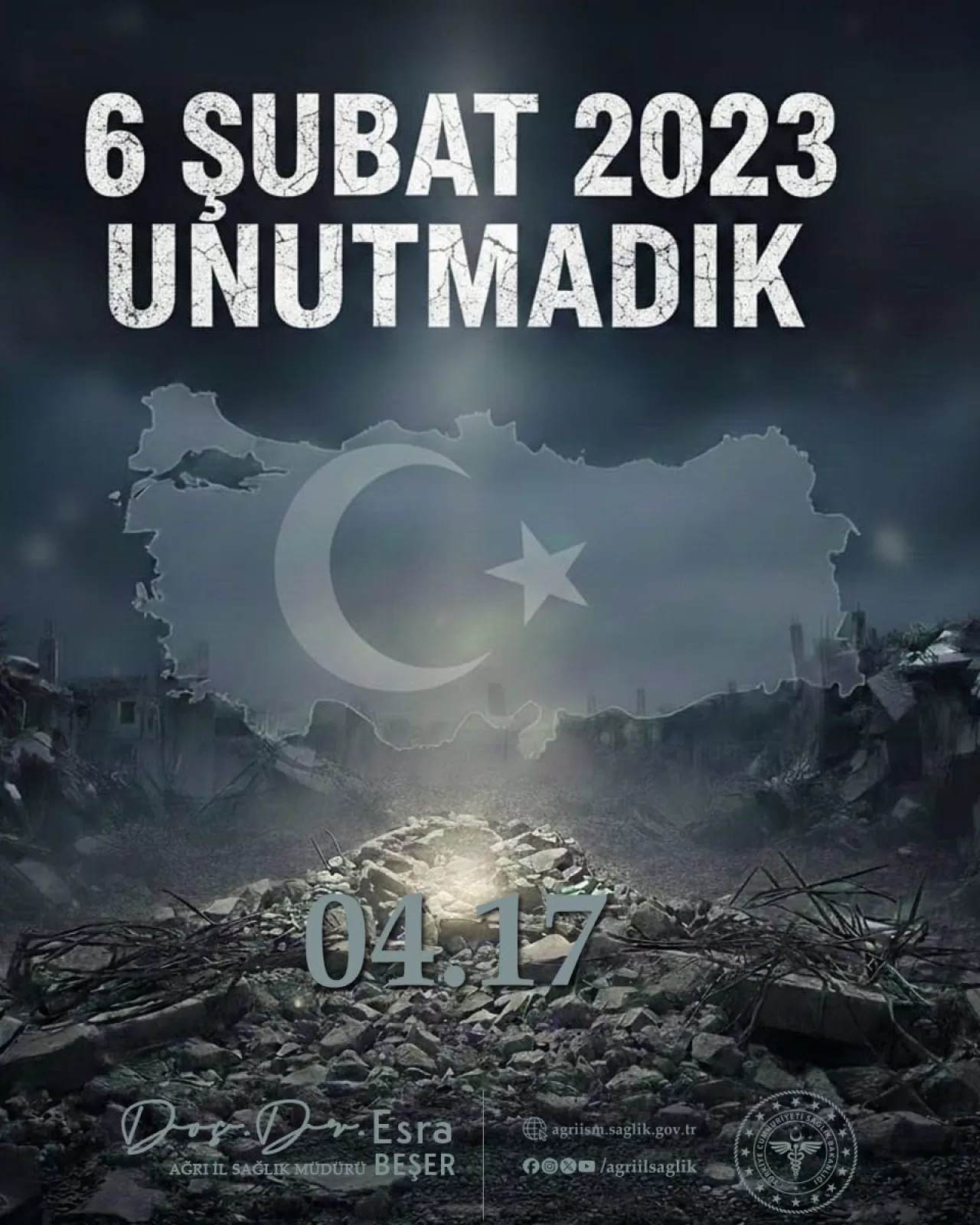 Ağrı Diyadin'deki Deprem Sonrası Sağlık Çalışanları Gece Gündüz Demeden Görevinin Başında