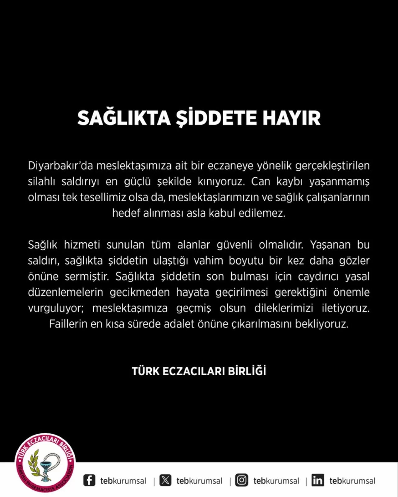 Diyarbakır'da Eczaneye Silahlı Saldırı: Sağlıkta Şiddet Endişe Yarattı