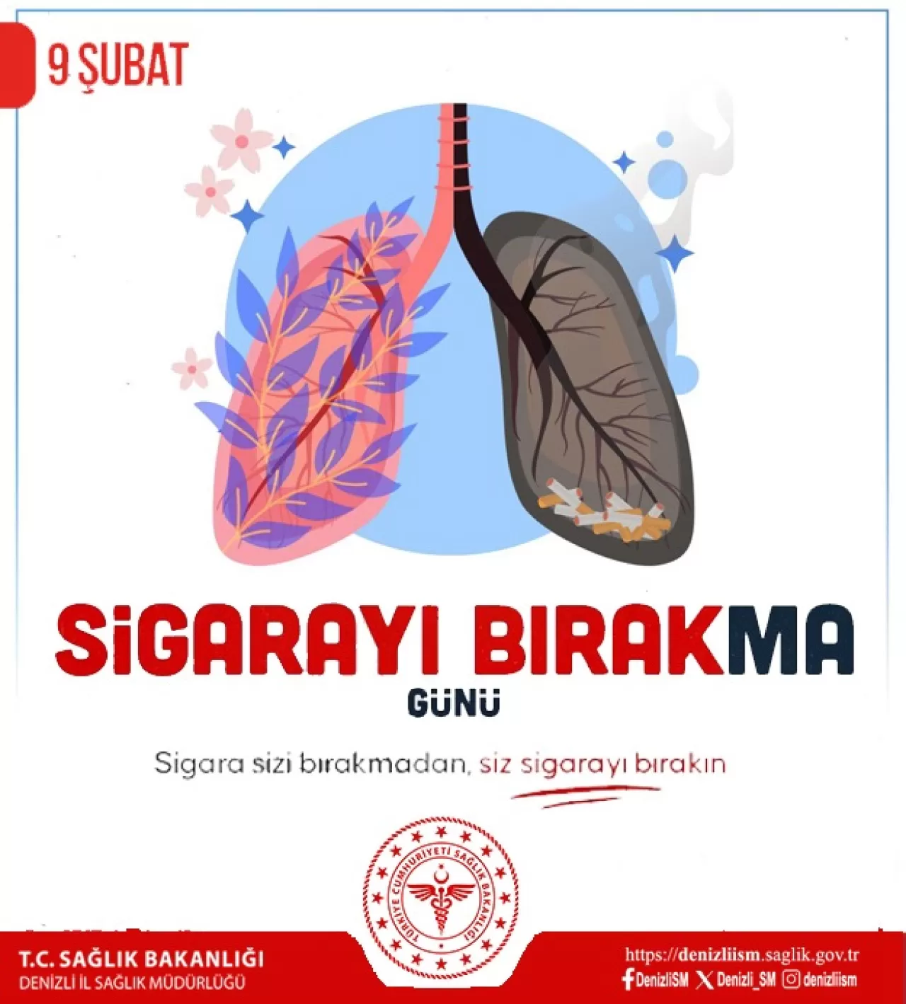 Denizli'de Sigarayı Bırakma Günü: Uzmanlar ALO 171 Hattını ve Poliklinikleri Hatırlattı