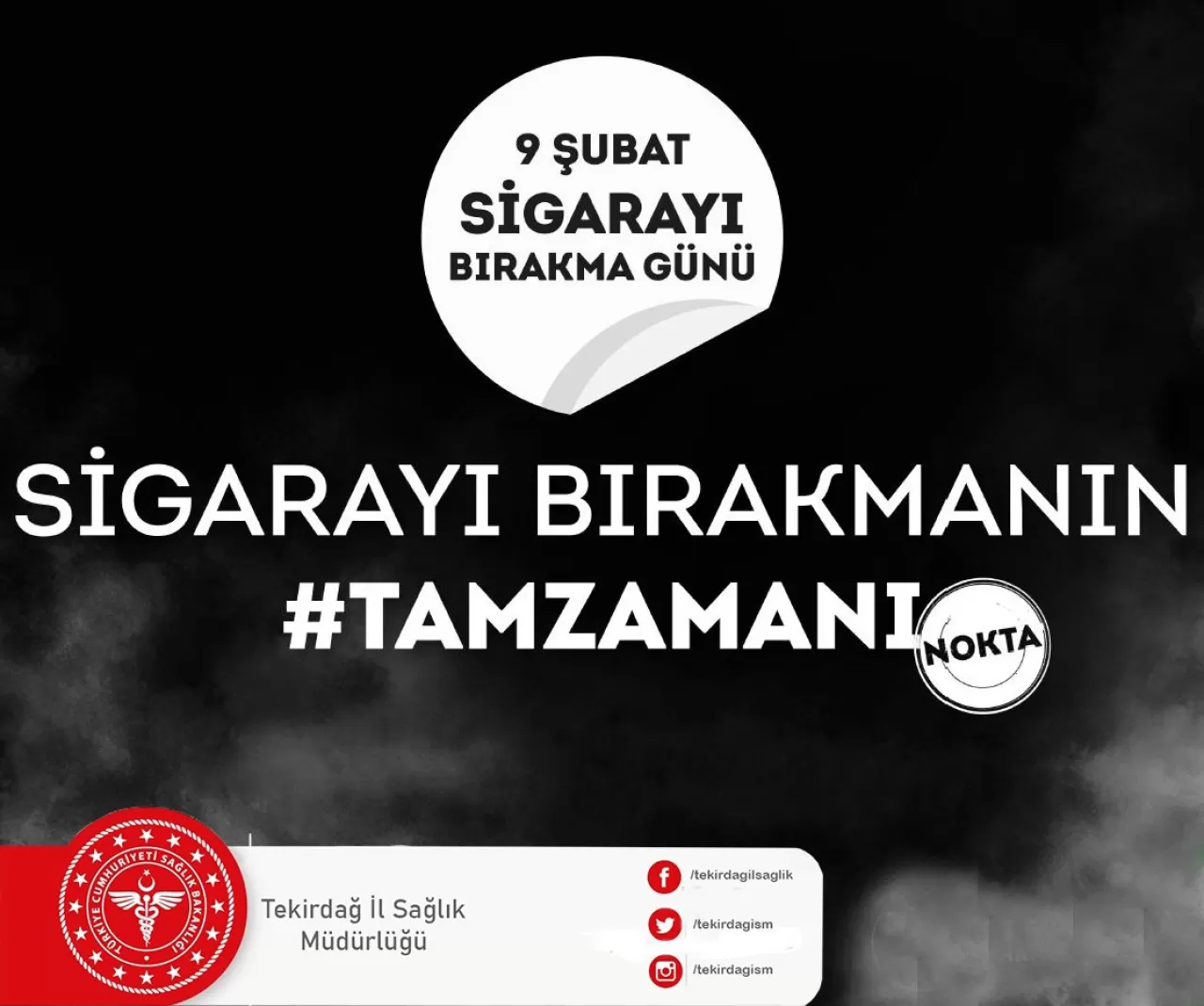 9 Şubat Sigarayı Bırakma Günü'nde Farkındalık Yaratılıyor