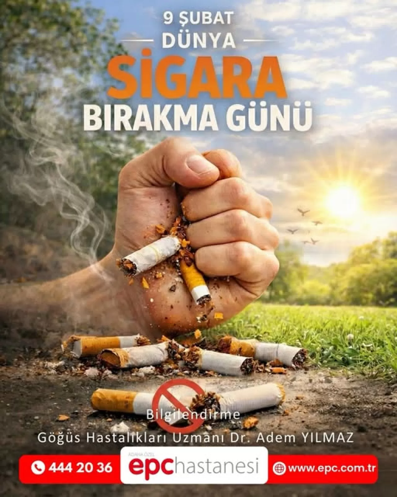 Dünya Sigara Bırakma Günü'nde Sağlıklı Yaşam Vurgusu