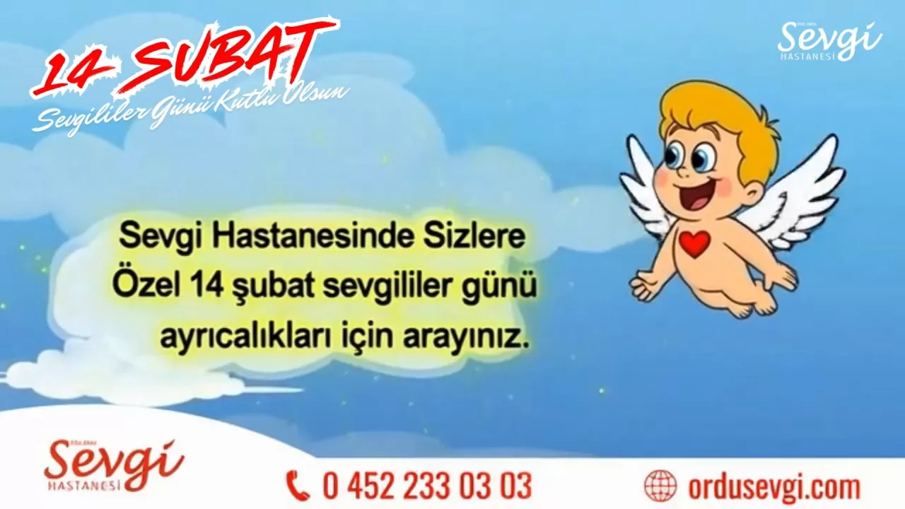 Özel Ordu Sevgi Hastanesi'nden Sevgililer Günü'nde Anlamlı Sağlık Mesajı