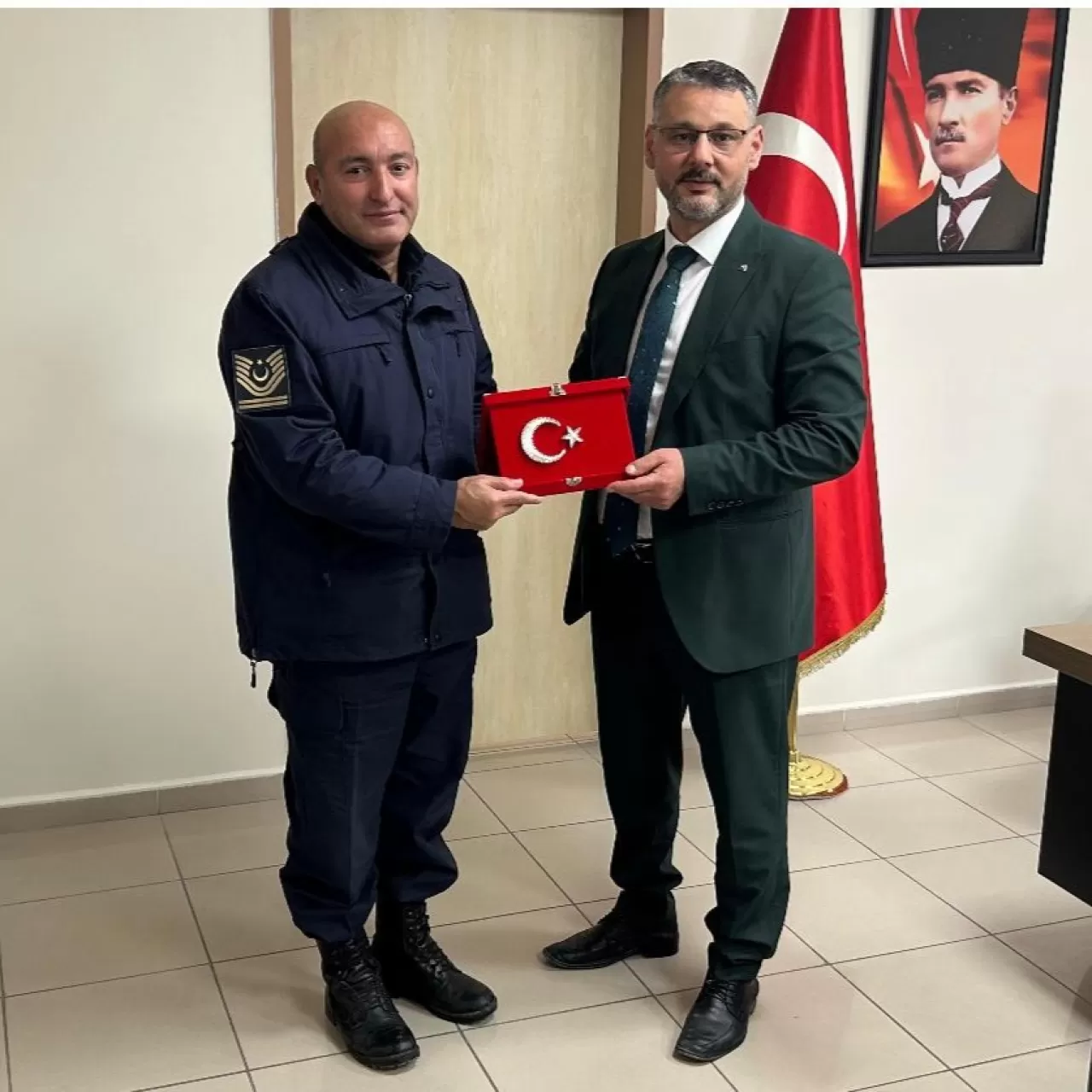 Tokat Devlet Hastanesi'nde Jandarma Ziyareti: Başhekim'e Hayırlı Olsun Mesajı