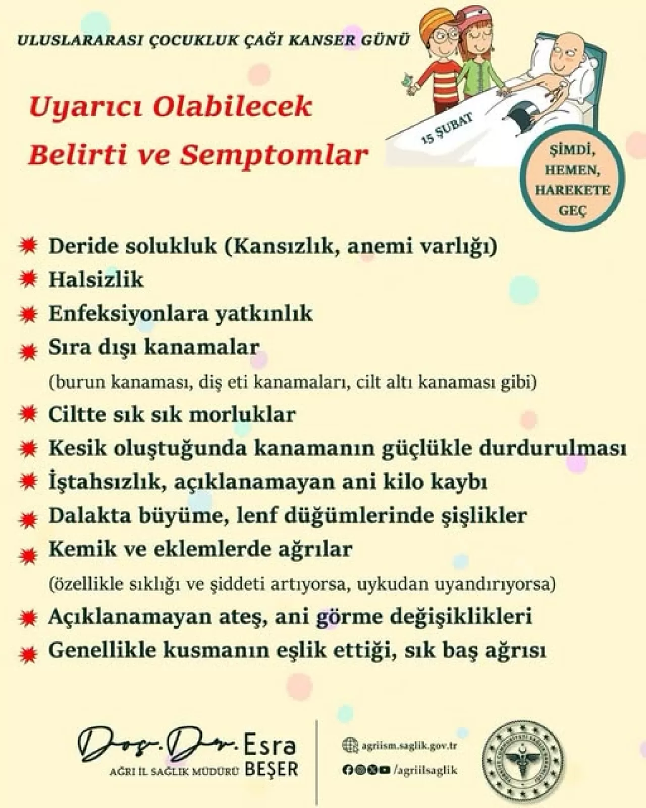 Çocukluk Çağı Kanserlerinde Erken Teşhisin Anahtarı: Ebeveyn Farkındalığı