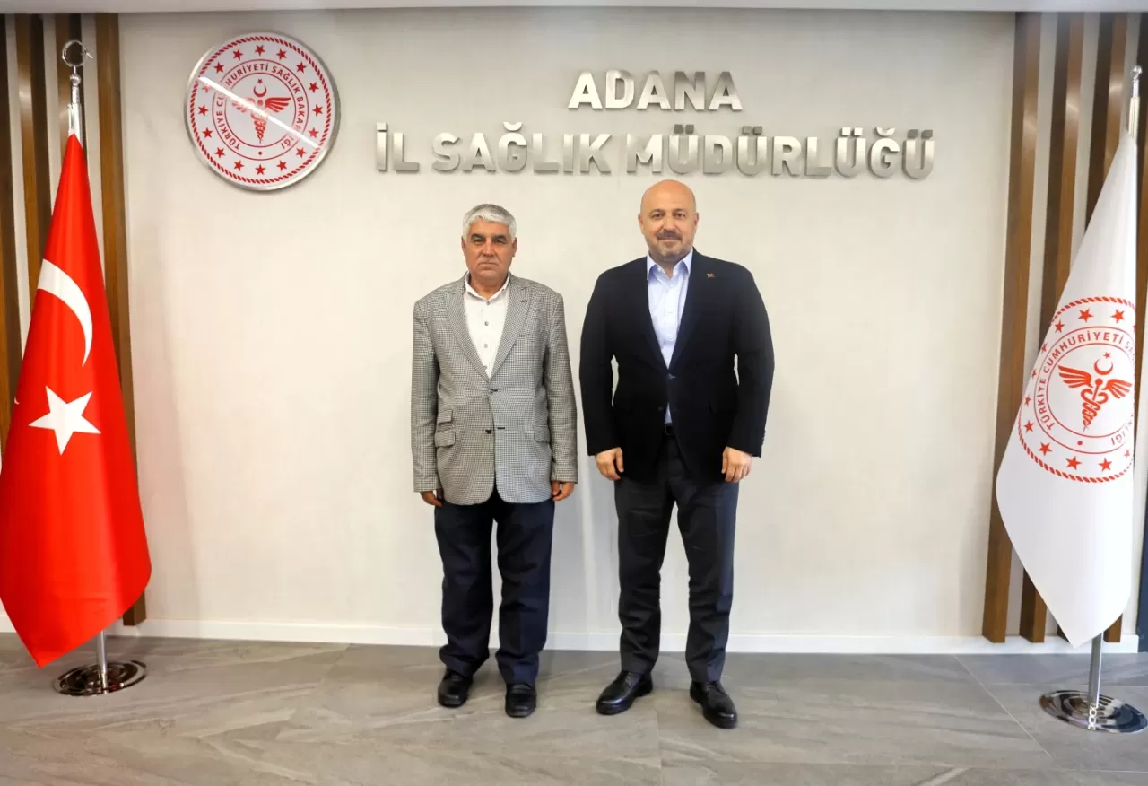 Adana İl Sağlık Müdürü Halil Nacar, Çukurova Barış Gazetesi Yöneticilerini Ağırladı
