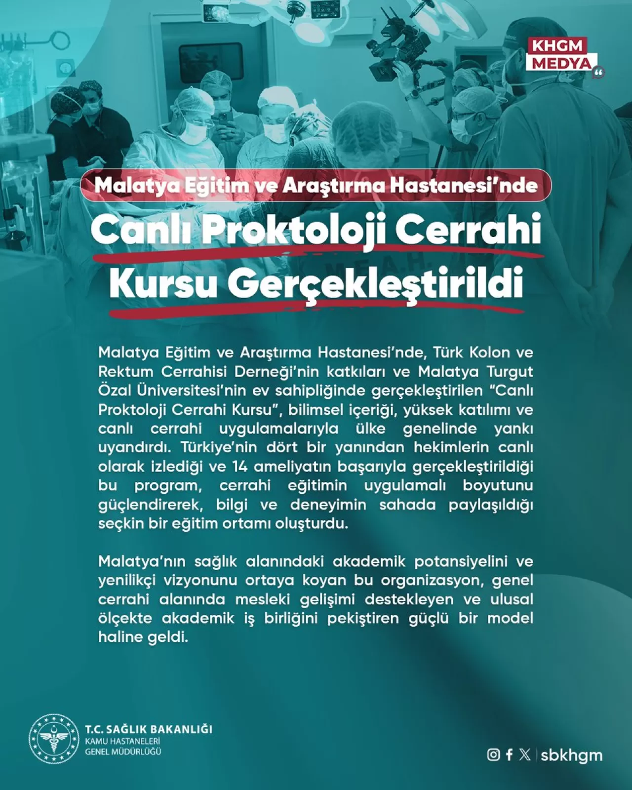 Malatya'da Proktoloji Cerrahi Kursu ile Sağlık Çalışanlarına Yeni Ufuklar